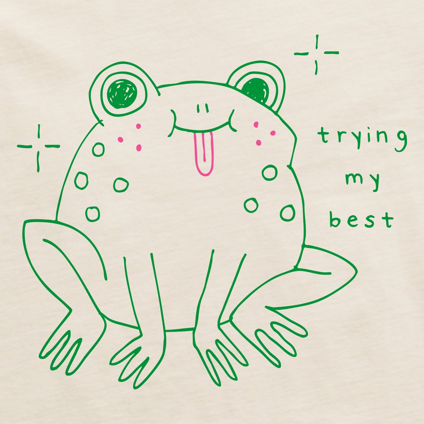 Women's Trying My Best Frog Crusher-LITE Shrunken Tee