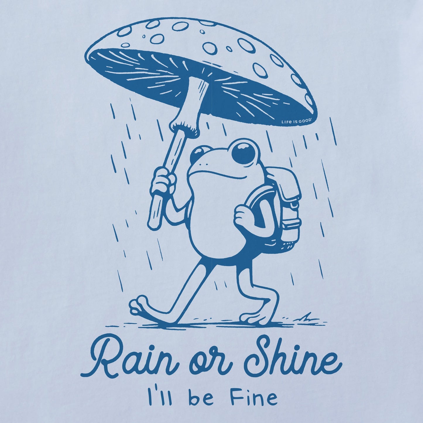Women's Rain or Shine Frog Short Sleeve Crusher Boxy Tee