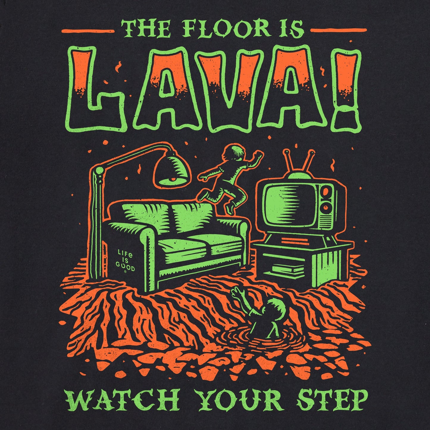 Women's The Floor is Lava Short Sleeve Tee