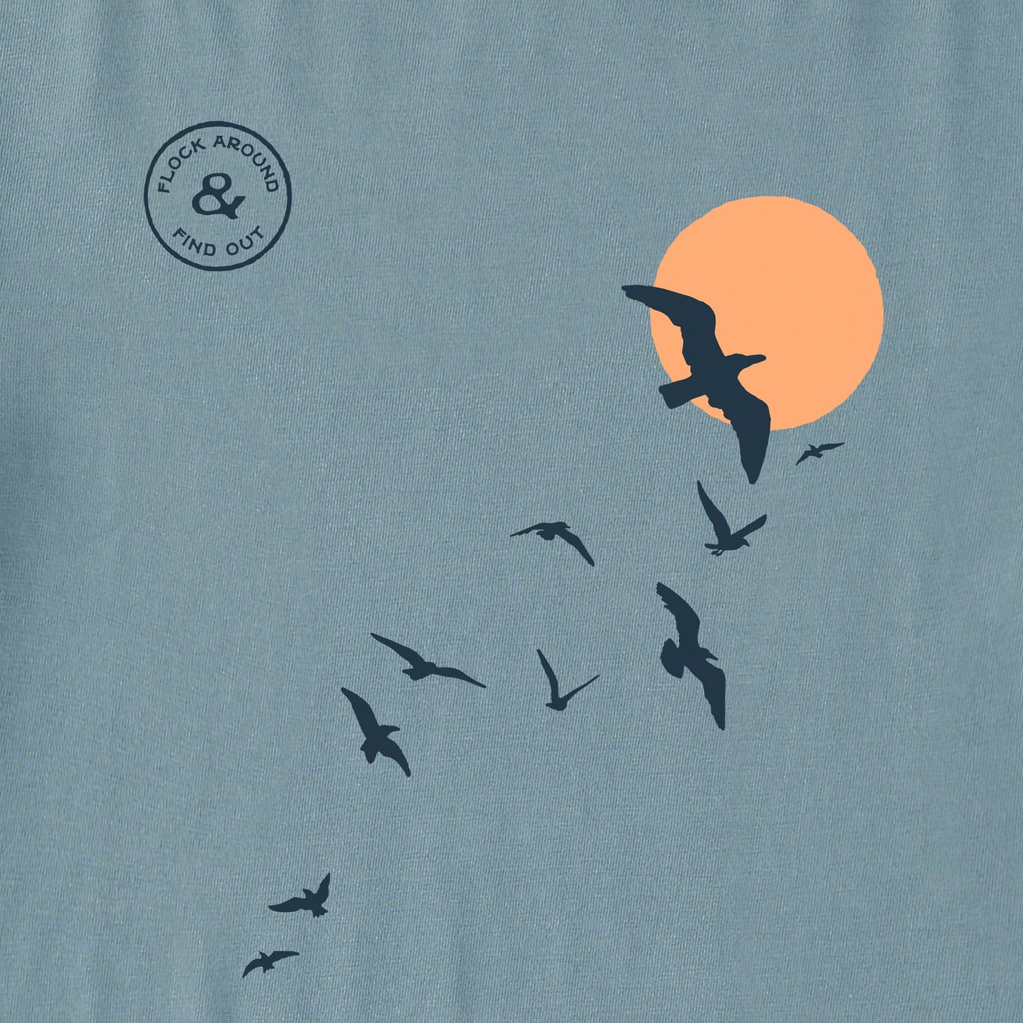 Women's Flock Around Birds Short Sleeve Crusher Tee