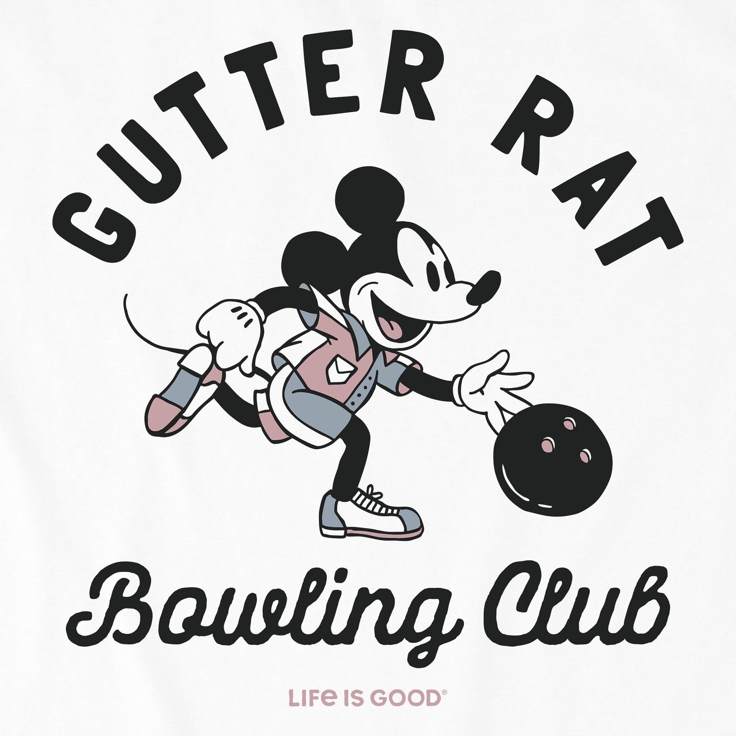 Kids Gutter Rat Bowling Club Short Sleeve Crusher Tee