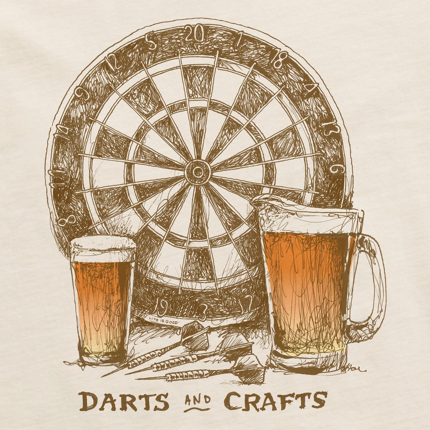 Women's Darts and Crafts Short Sleeve Crusher Boxy Tee