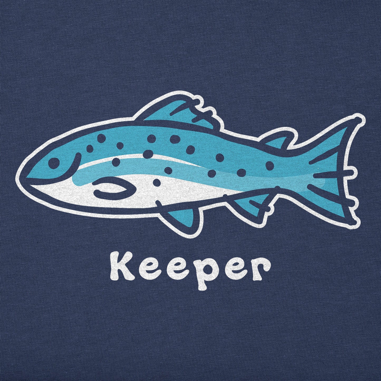 Toddler Keeper Fish Short Sleeve Crusher Tee