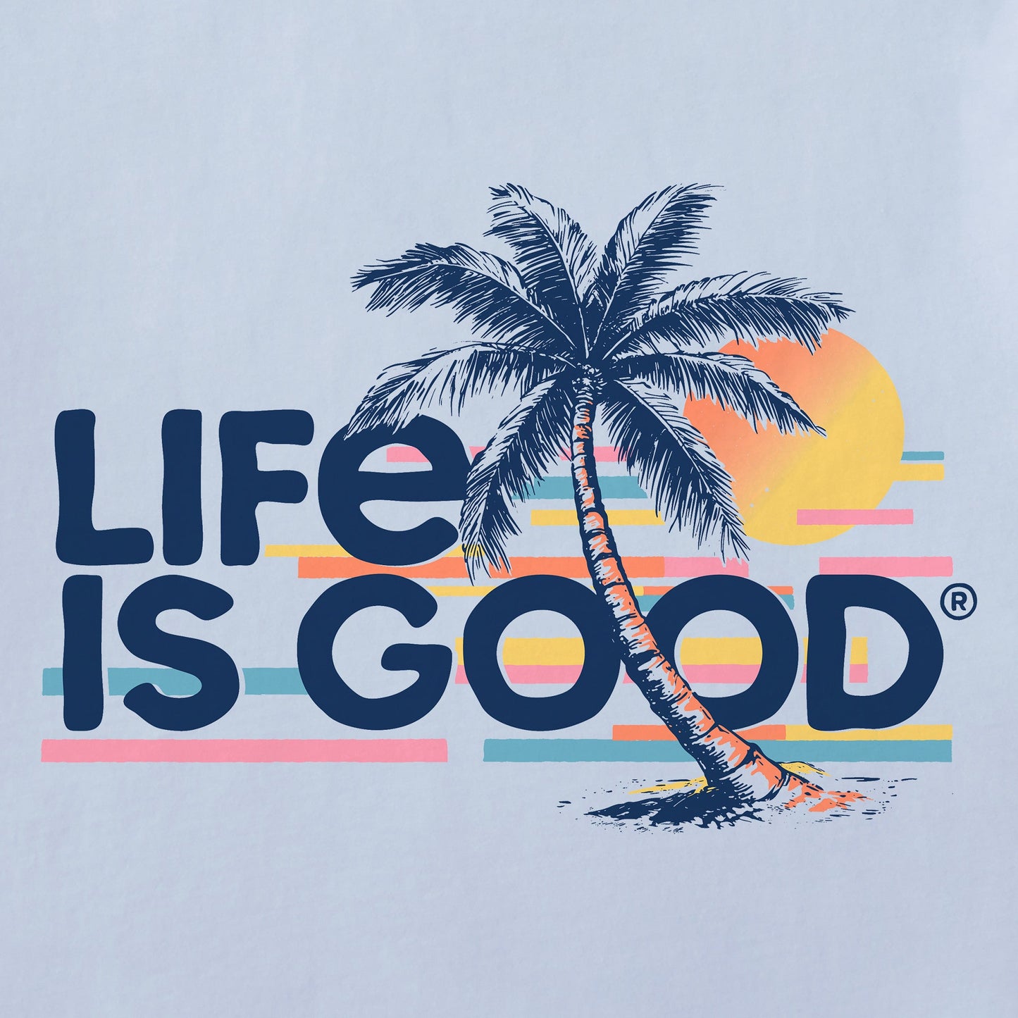 Women's Retro Palm Beach Short Sleeve Crusher Tee