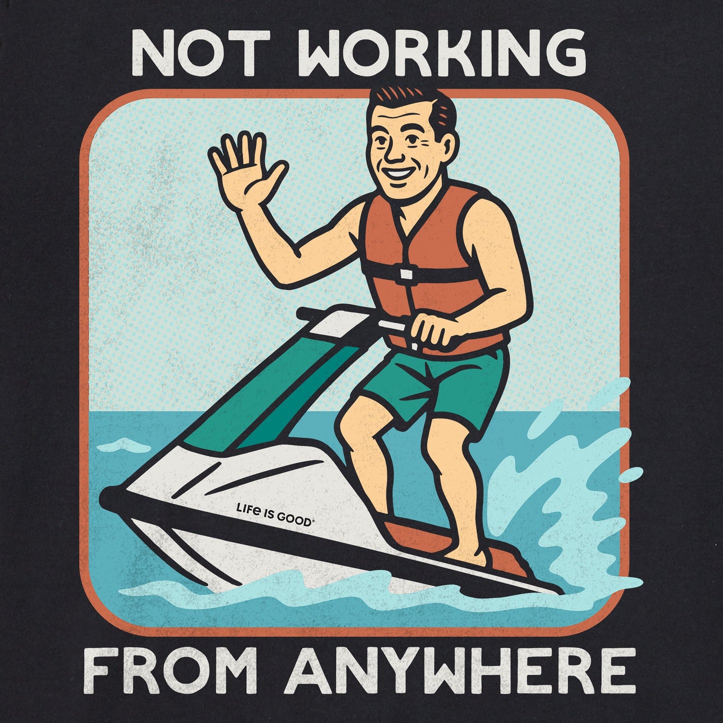 Men's Bert's Shirts Not Working Short Sleeve Crusher Tee