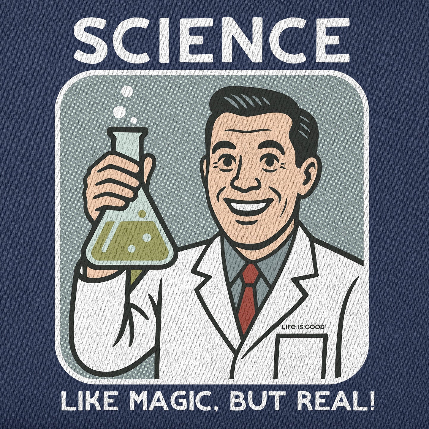 Men's Bert's Shirts Science is Like Magic Short Sleeve Crusher Tee