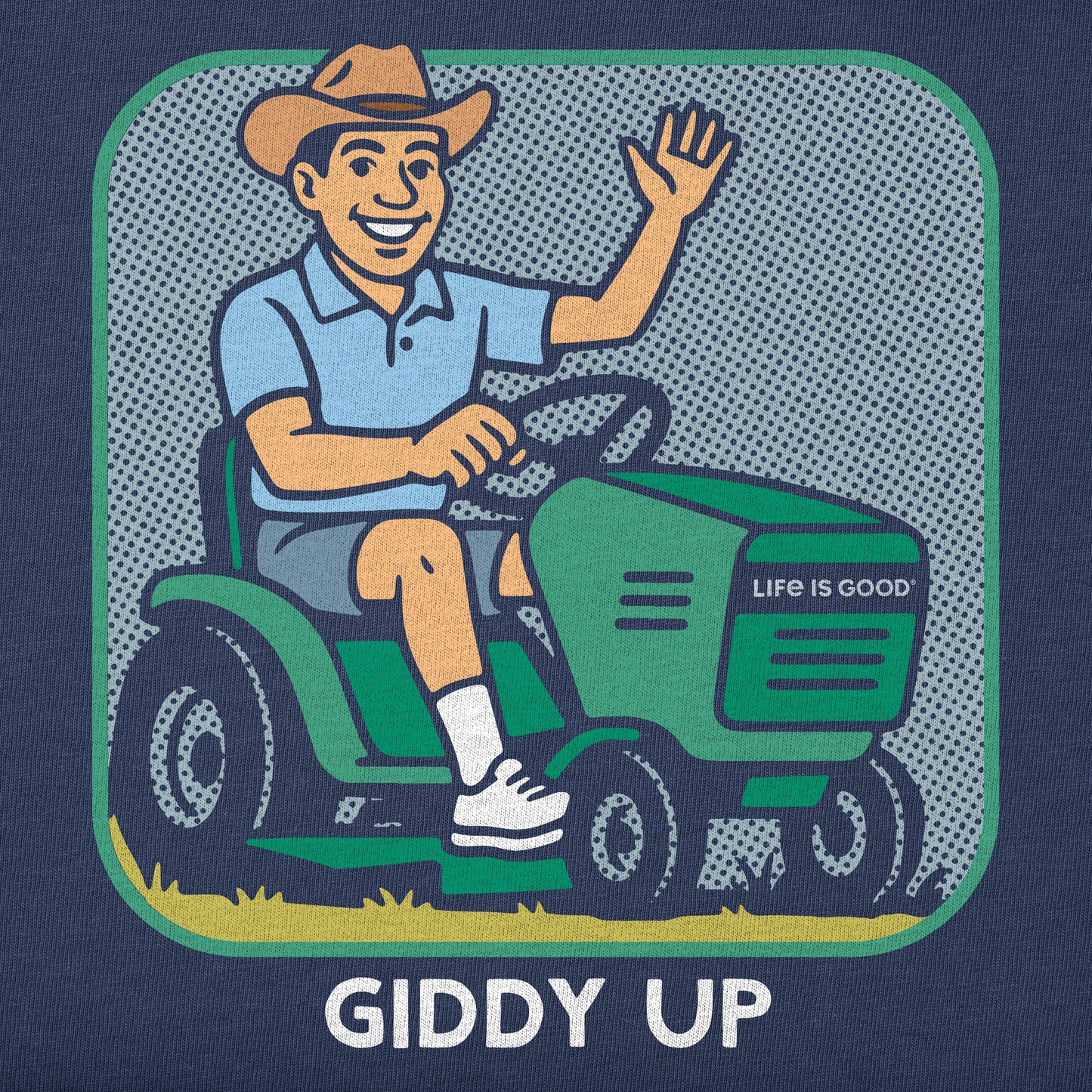 Men's Bert's Shirts Giddy Up Short Sleeve Crusher Tee