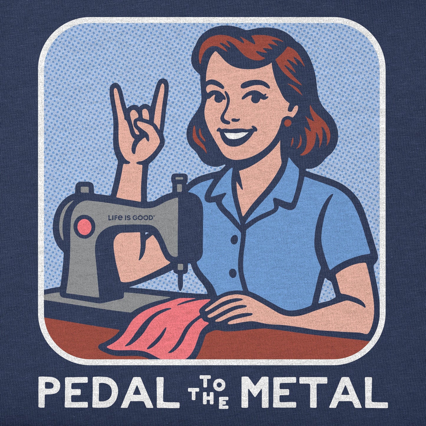 Women's Bert's Shirts Pedal to the Medal Short Sleeve Crusher Tee