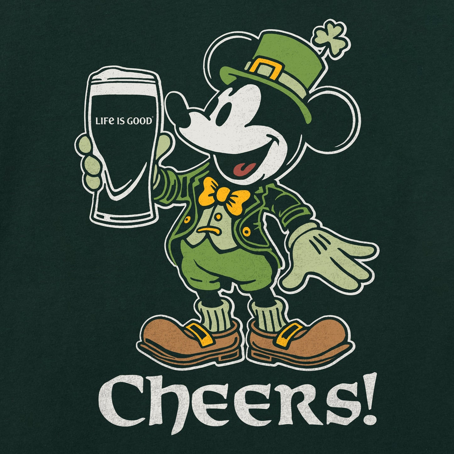 Men's Cheers Leprechaun Willie Short Sleeve Crusher Tee