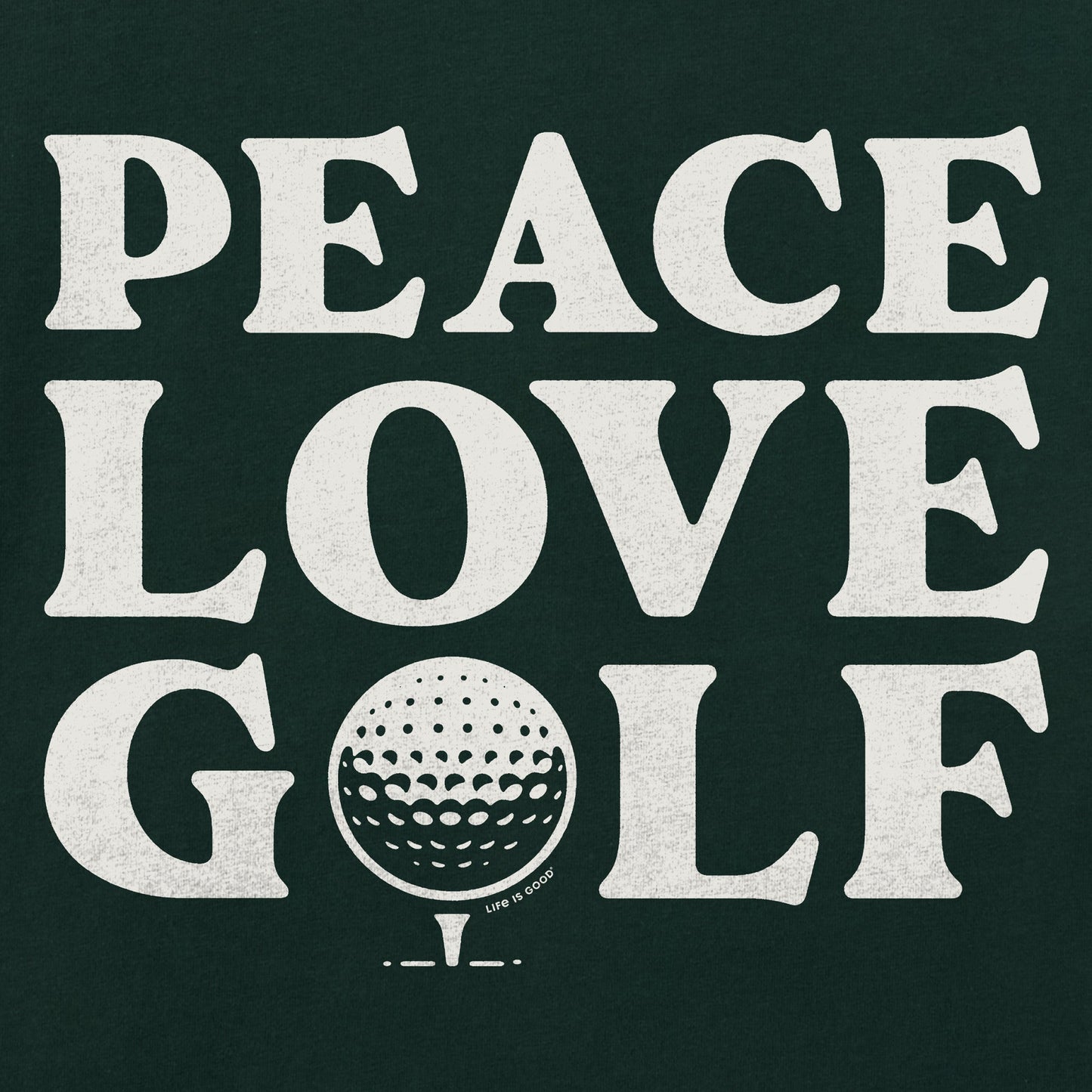 Men's Peace Love Golf Short Sleeve Crusher Tee