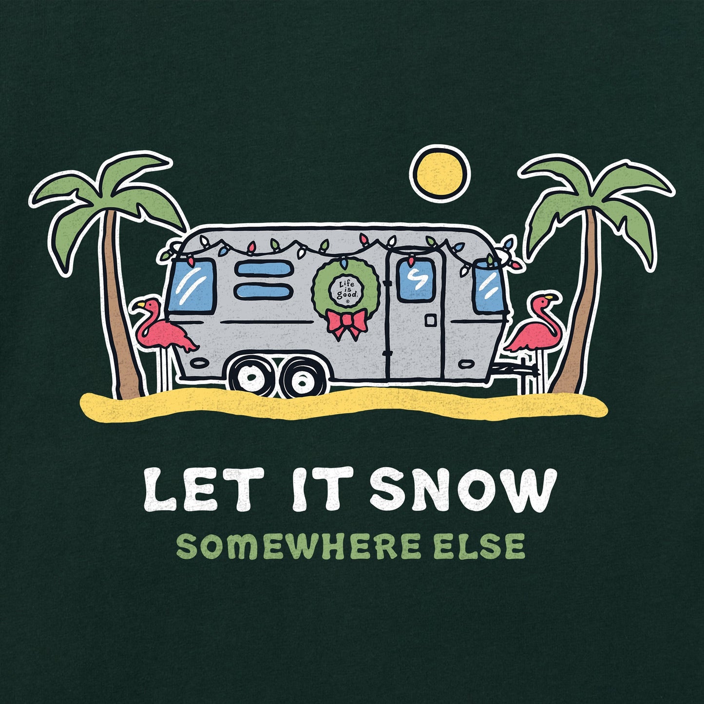 Men's Let It Snow Camper Short Sleeve Crusher Tee