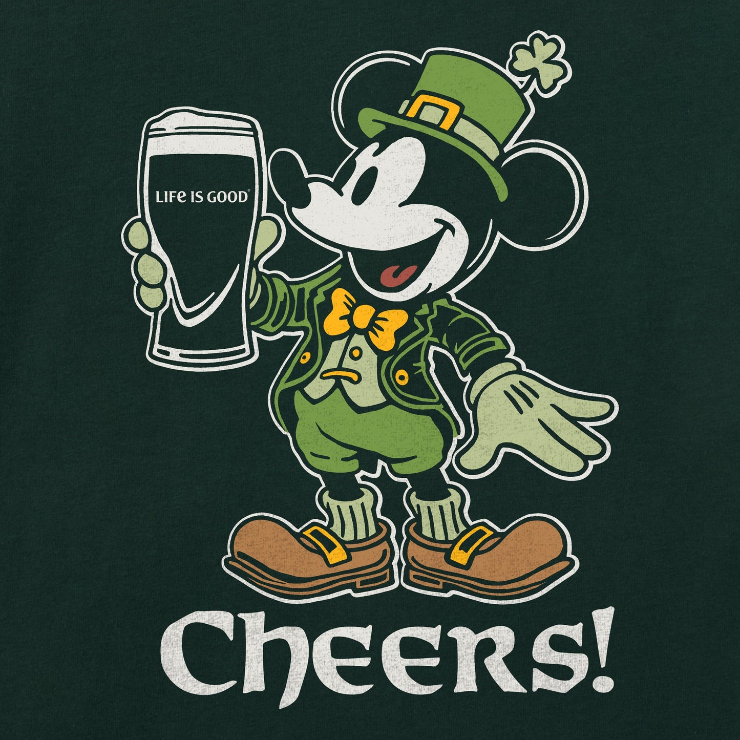 Women's Cheers Leprechaun Willie Short Sleeve Crusher Tee
