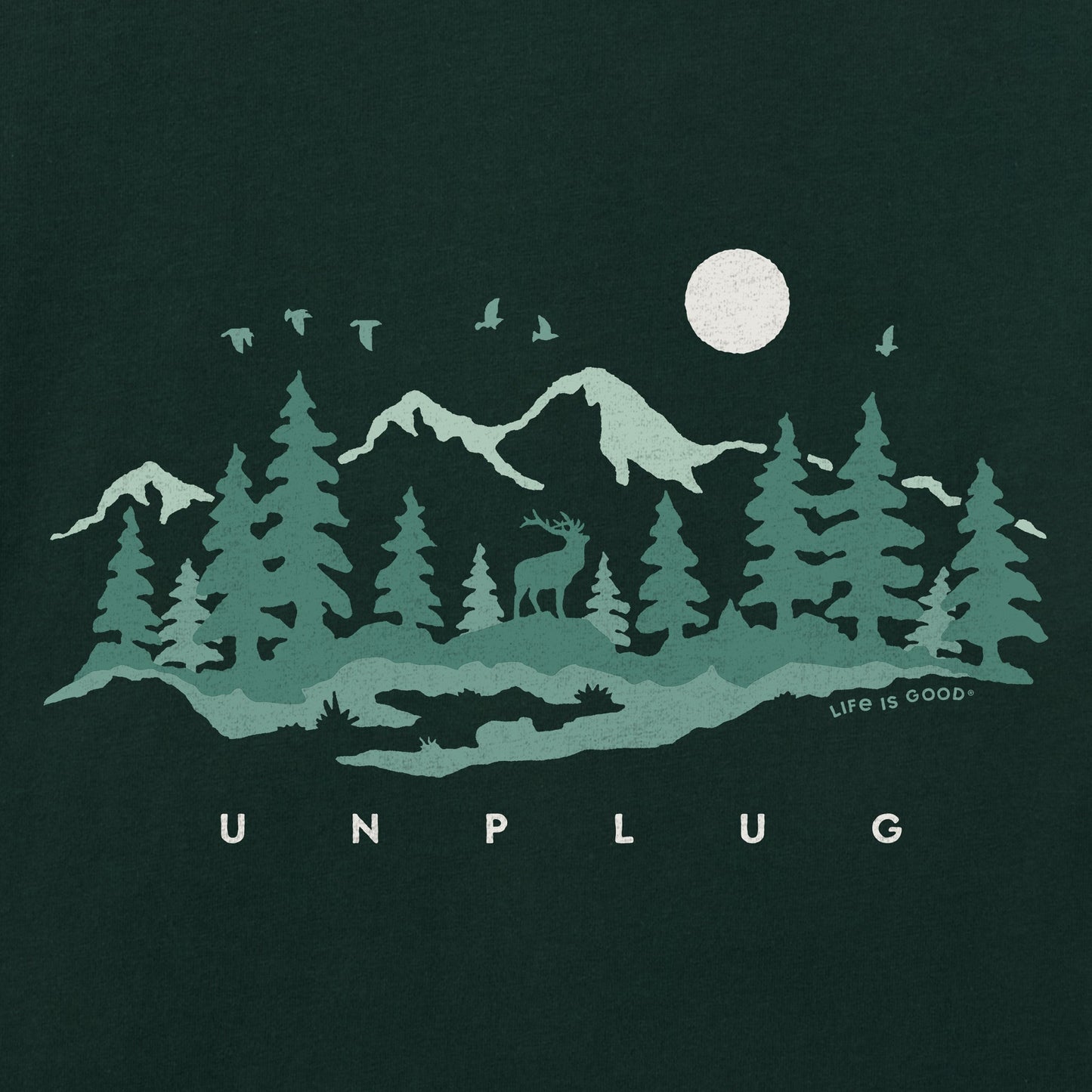 Women's Unplug in the Outdoors Short Sleeve Crusher Tee