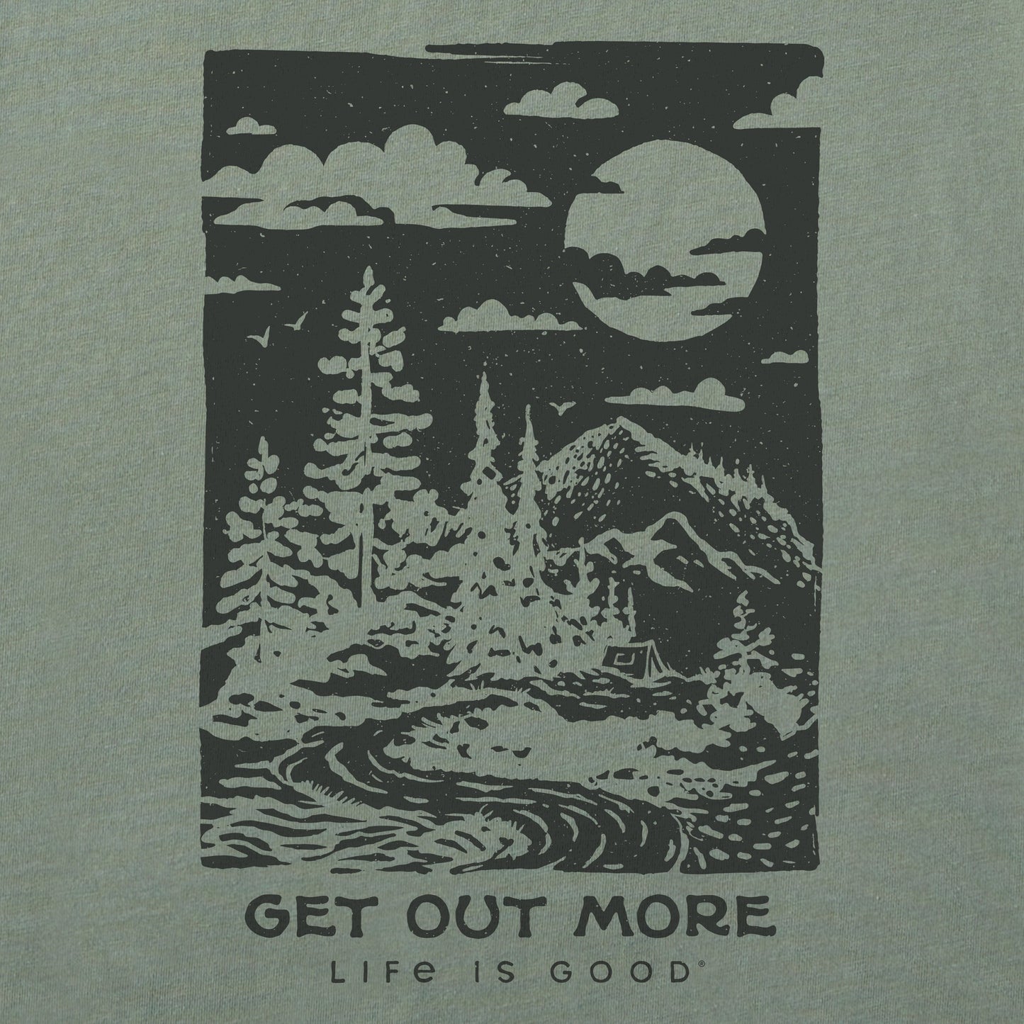 Women's Get Out More Stamp Short Sleeve Crusher Tee