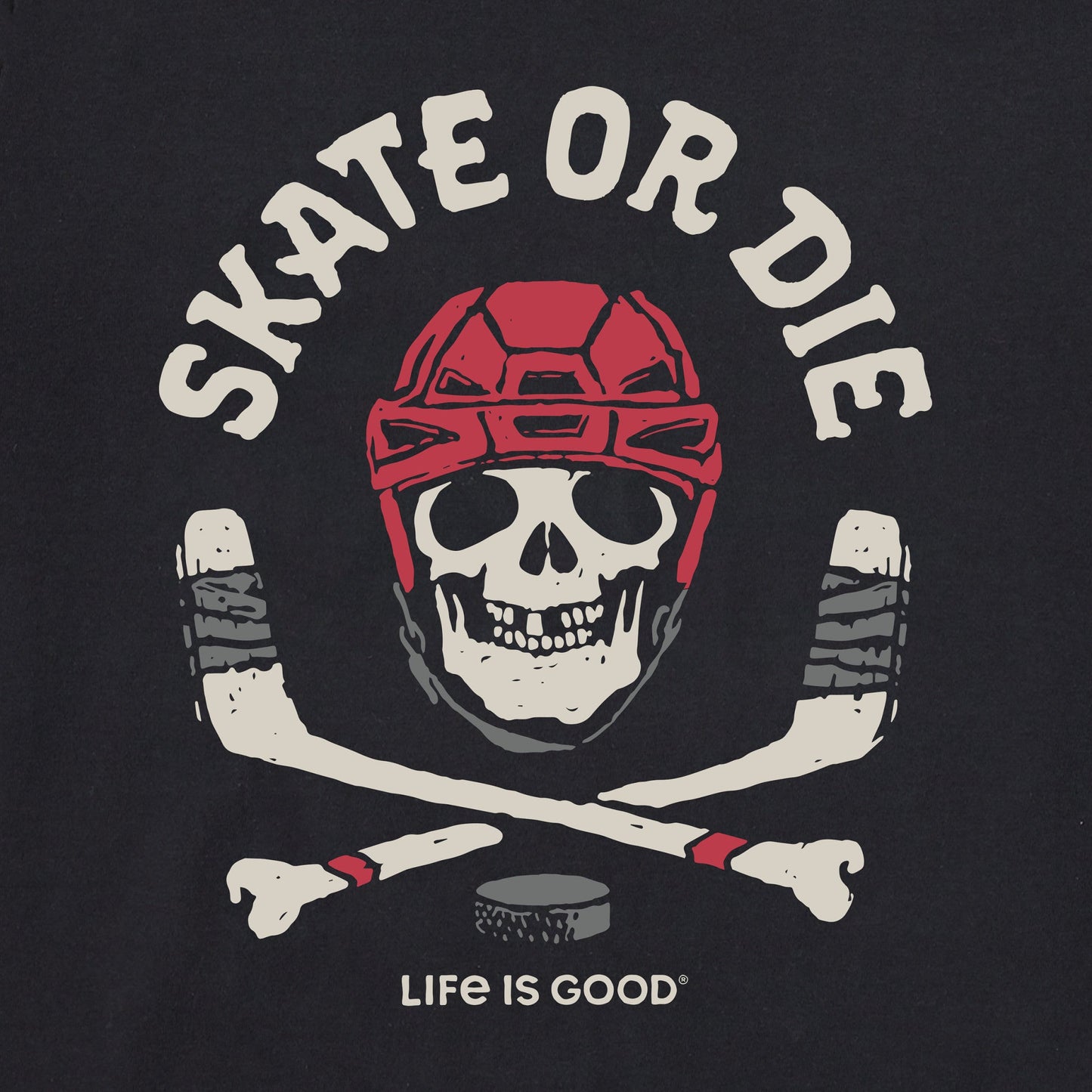 Women's Skate or Die Hockey Short Sleeve Tee