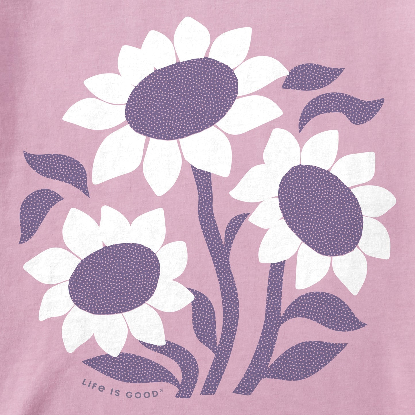 Kids Sunflower Circle Short Sleeve Crusher Tee