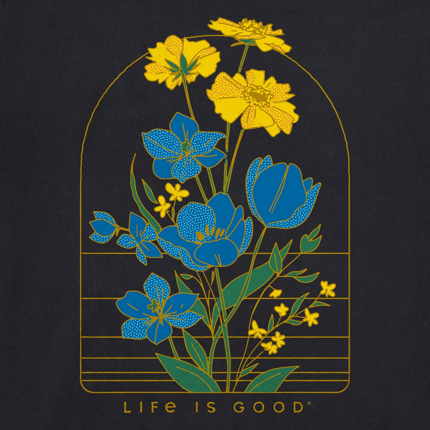 Women's Wild Bouquet Short Sleeve Crusher Boxy Tee