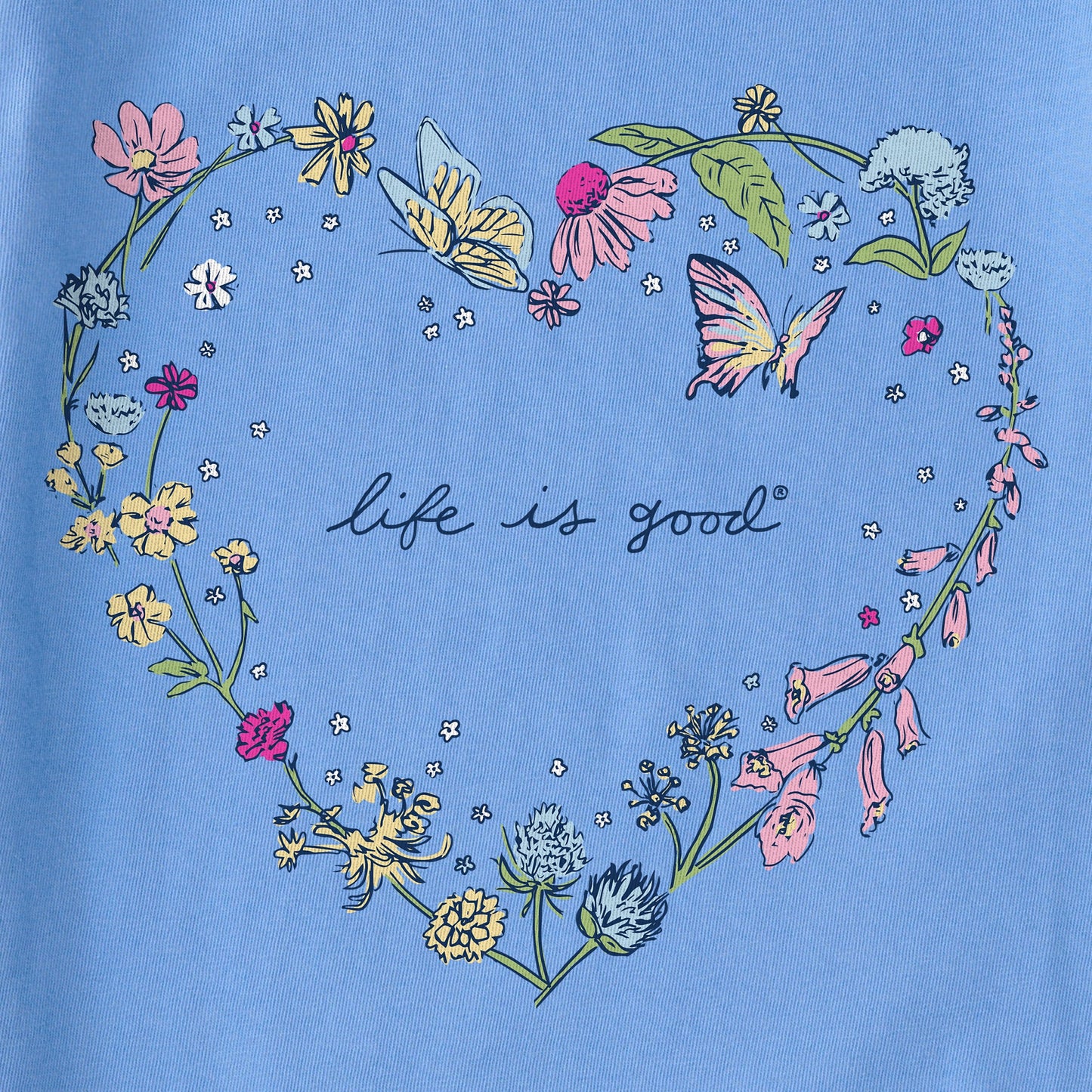 Women's Wildflower at Heart Short Sleeve Vee