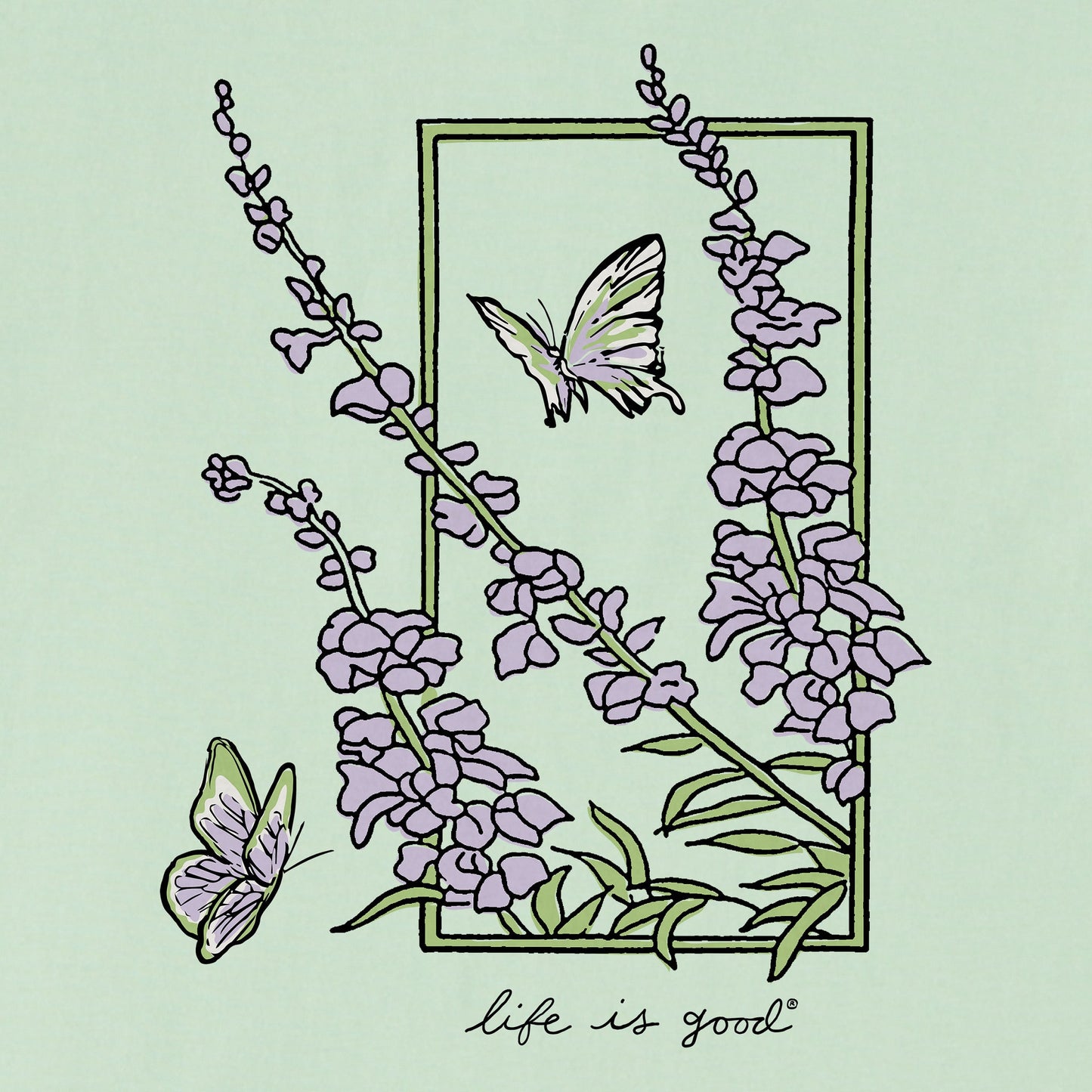 Women's Flower Frame Short Sleeve Crusher Tee