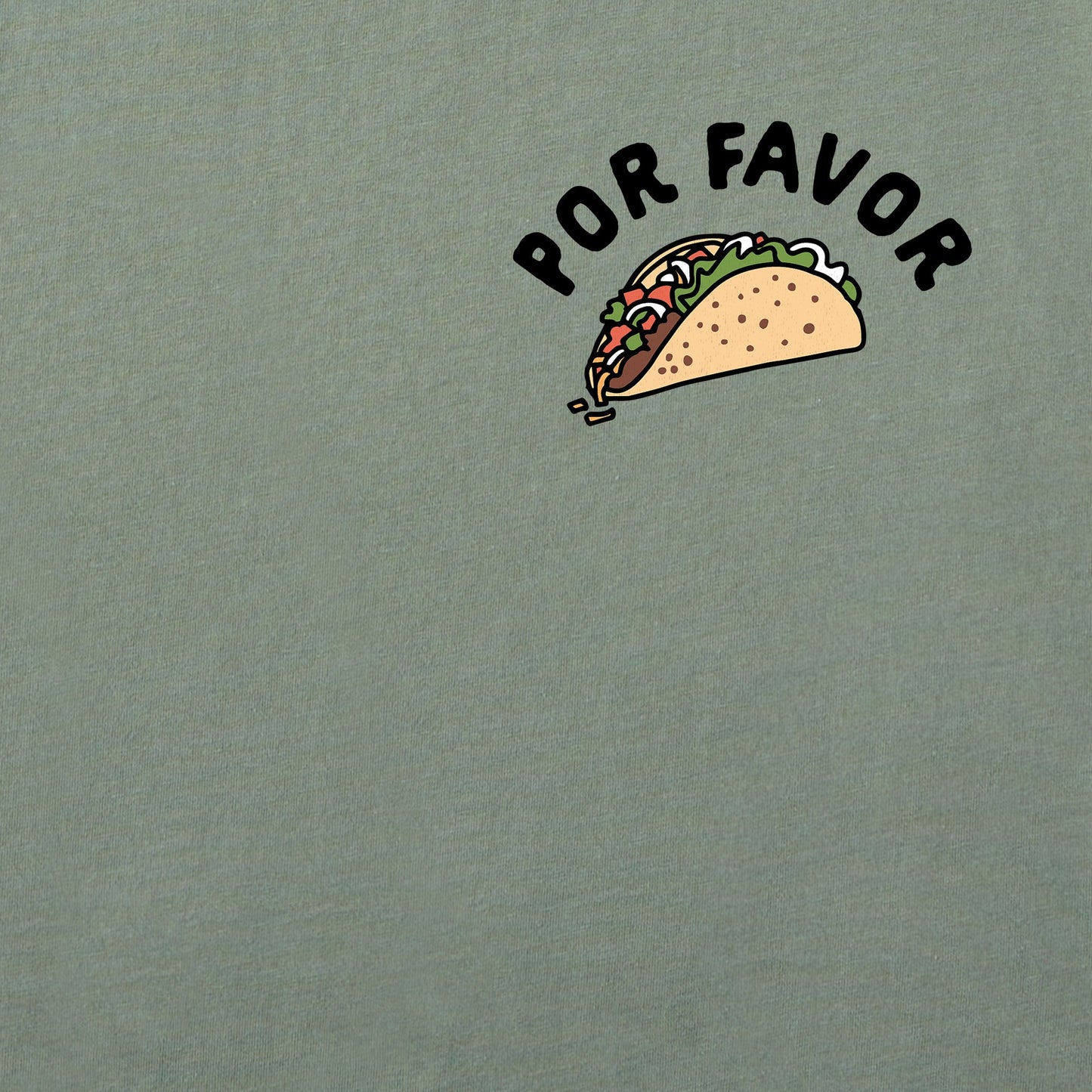 Men's Por Favor Taco Short Sleeve Crusher Tee