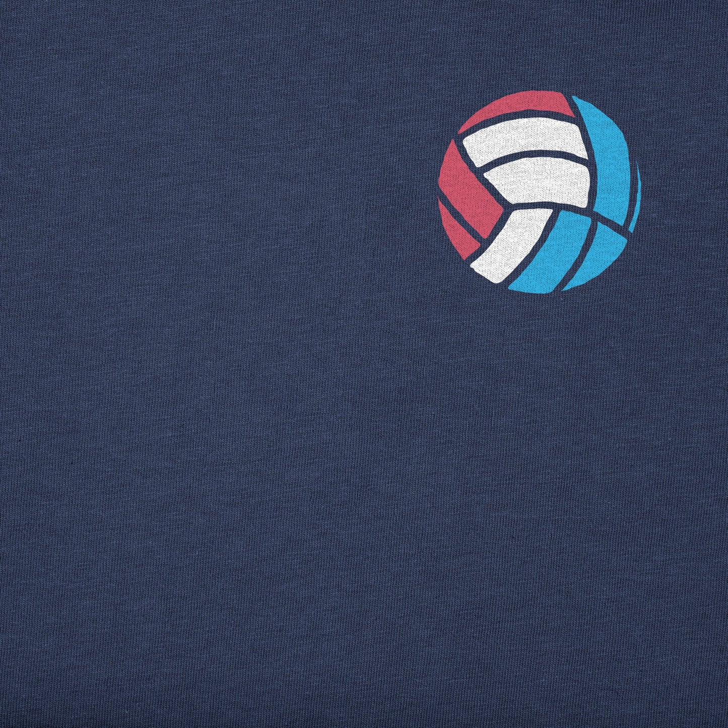 Men's Red White & Blue Volleyball Short Sleeve Tee