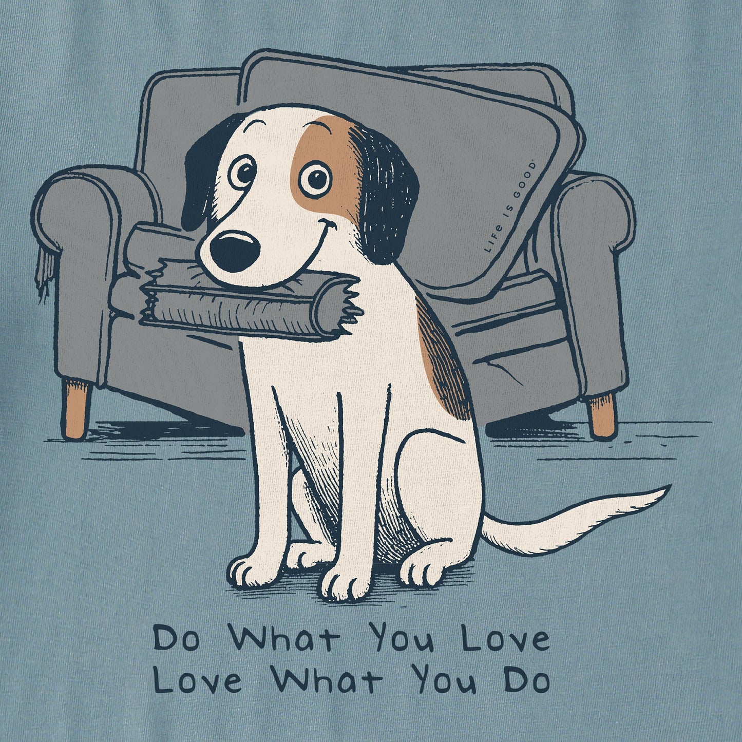 Men's Do What You Love Dog Short Sleeve Crusher Tee