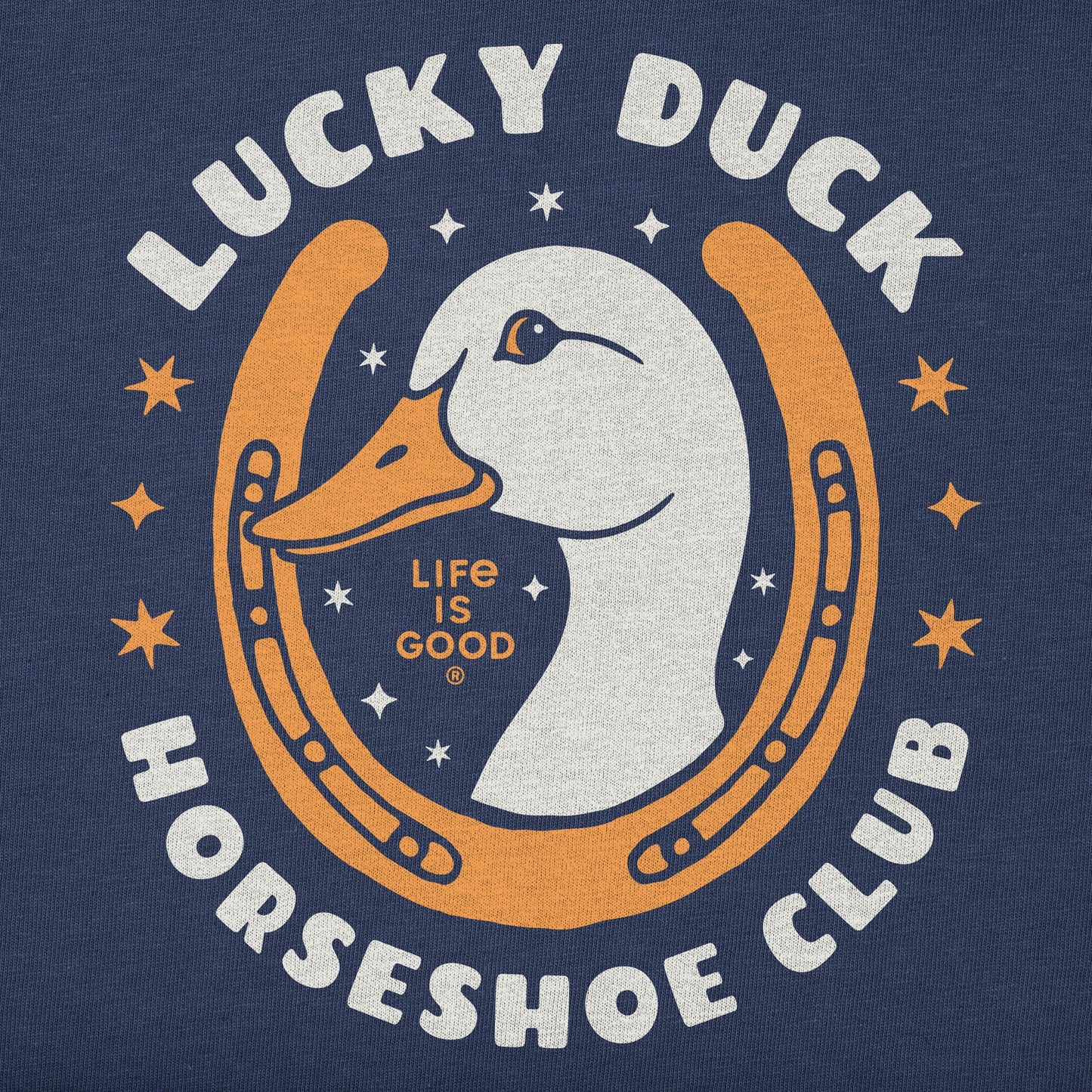Men's Lucky Duck Horseshoe Club Short Sleeve Tee