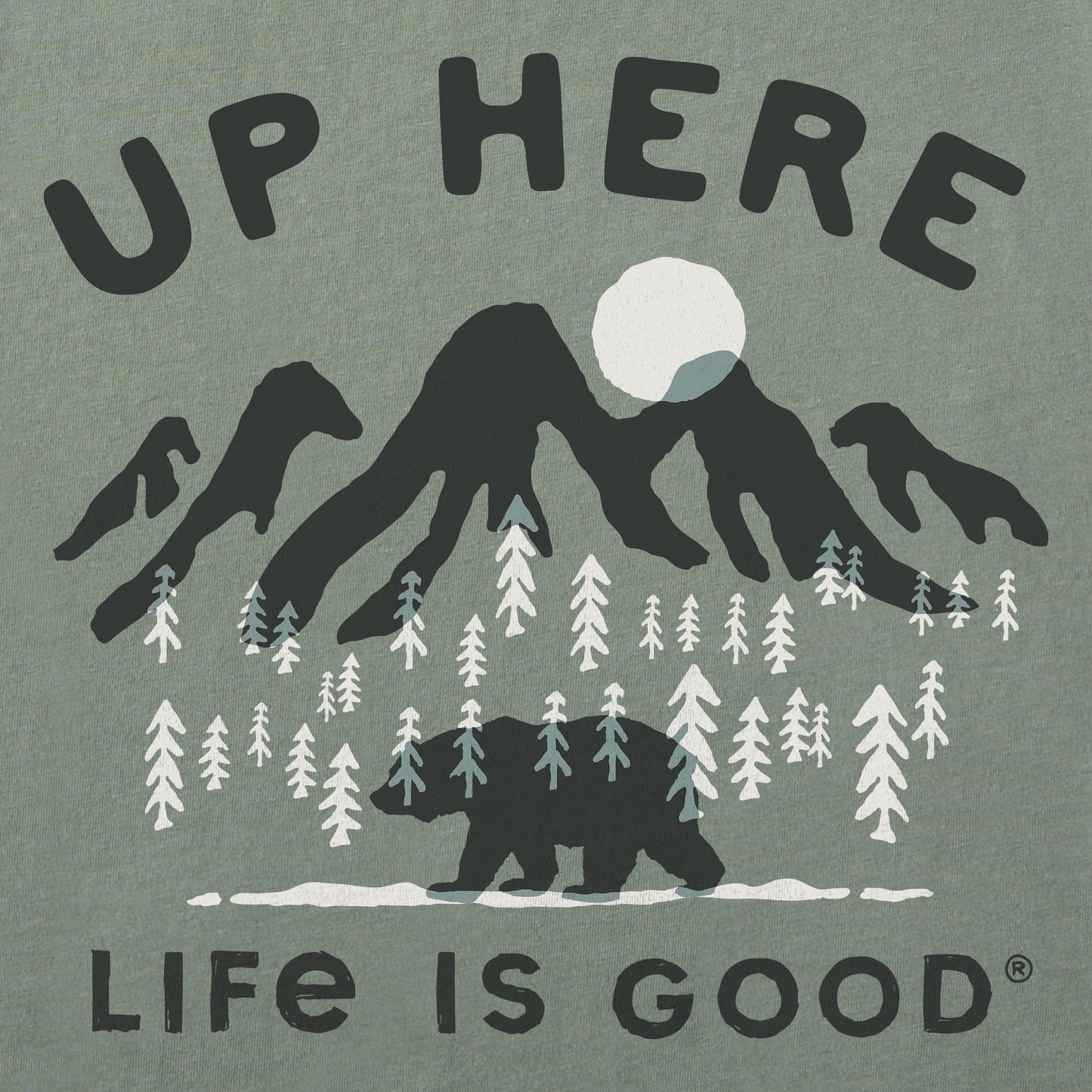 Men's Up Here Life is Good Short Sleeve Tee
