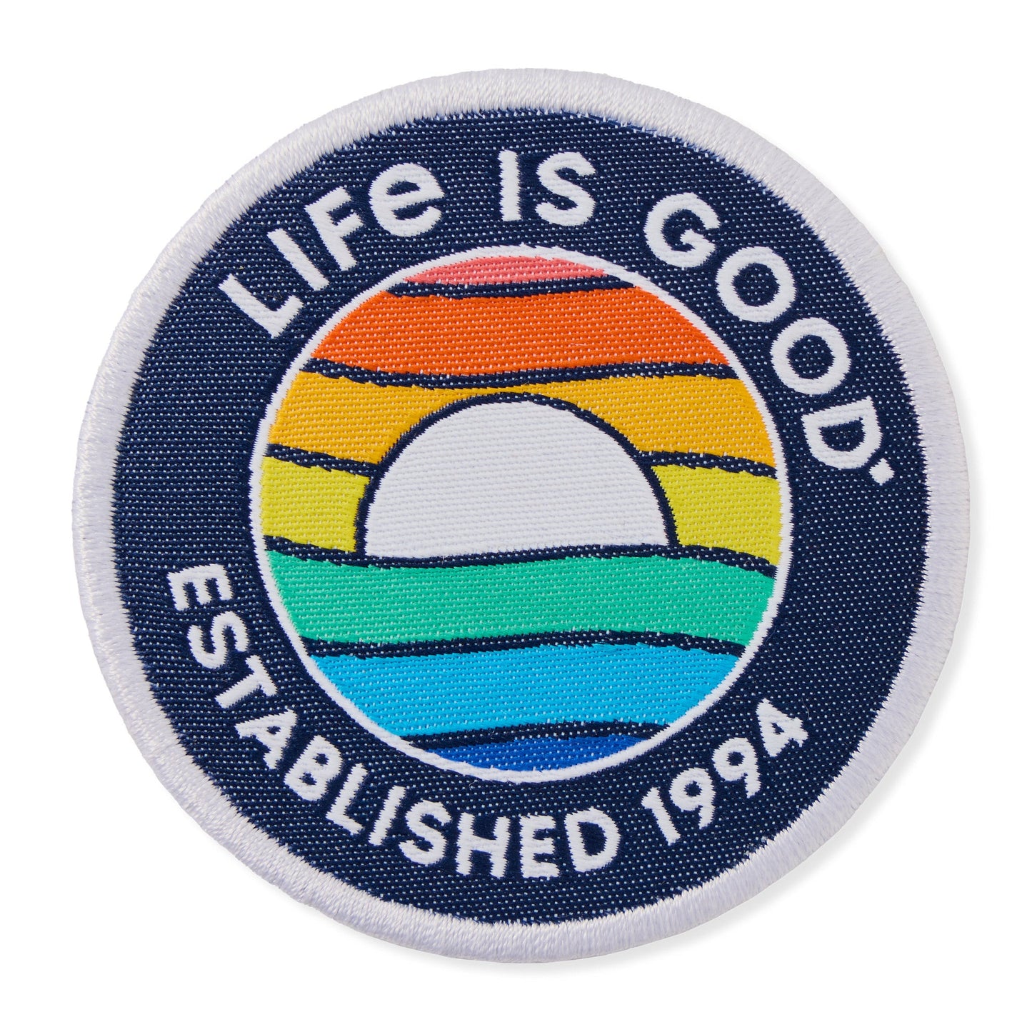 Adult Unisex Waves Sunset Woven Patch