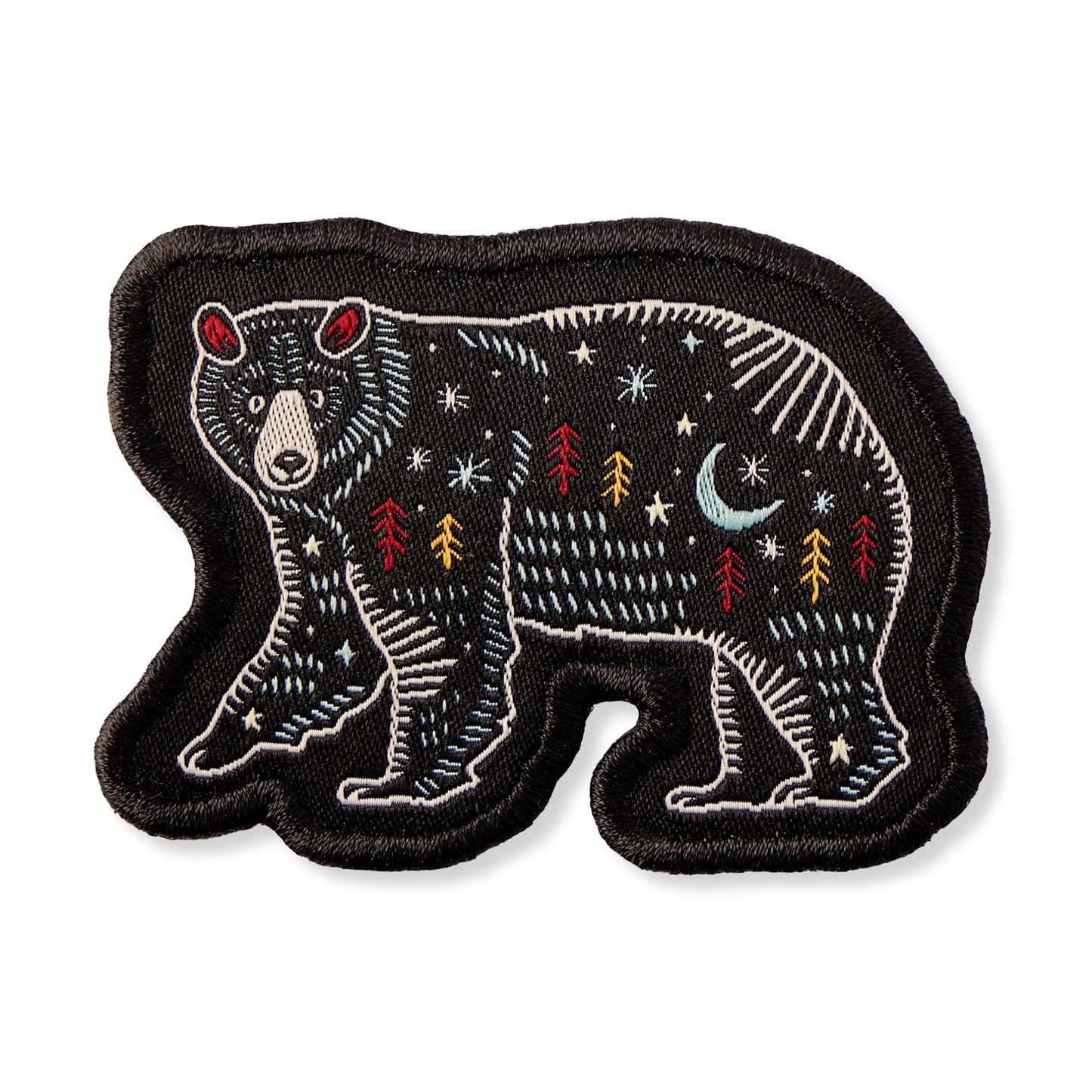 Adult Unisex Scenic Bear Woven Patch