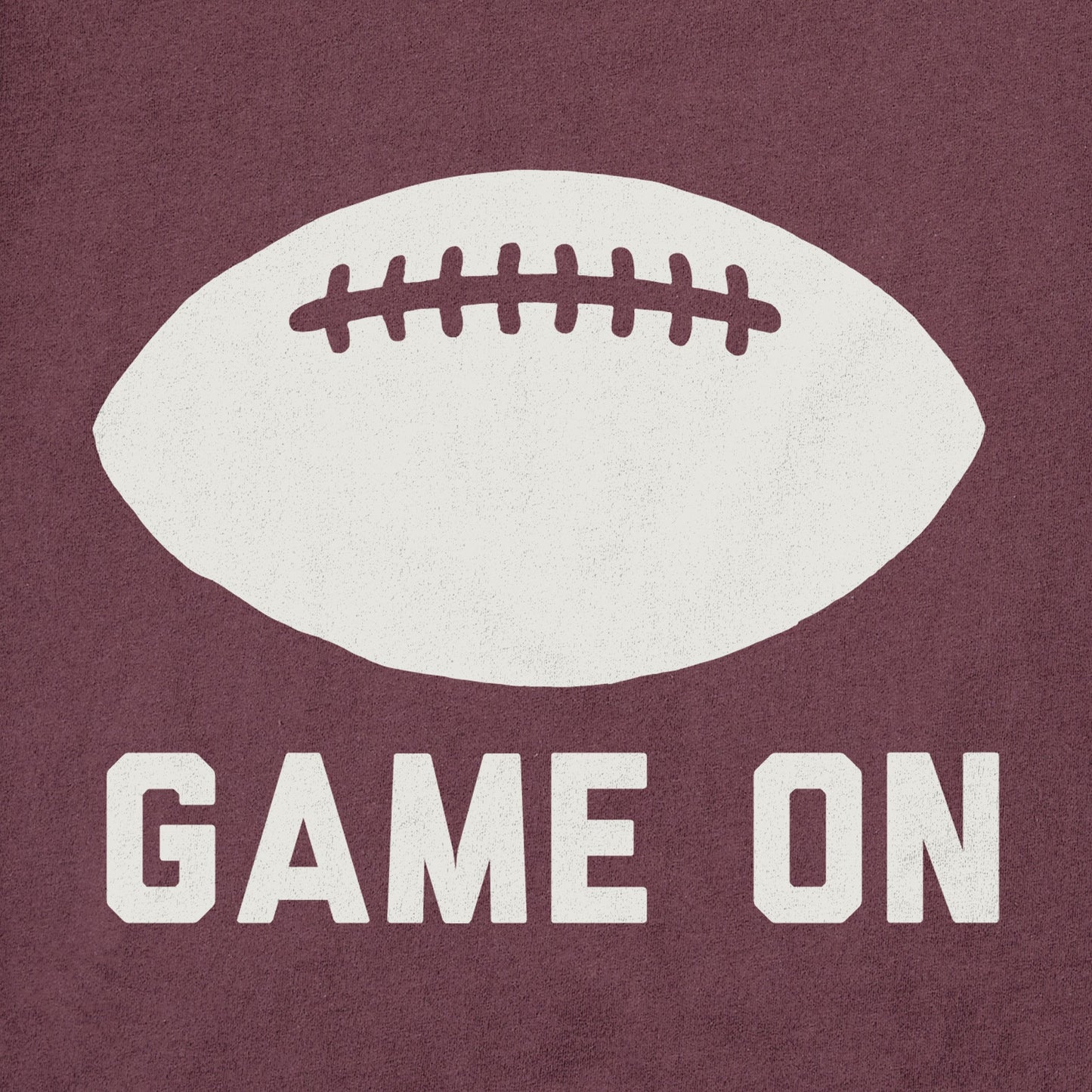 Women's Simple Game On Football Short Sleeve Crusher Tee