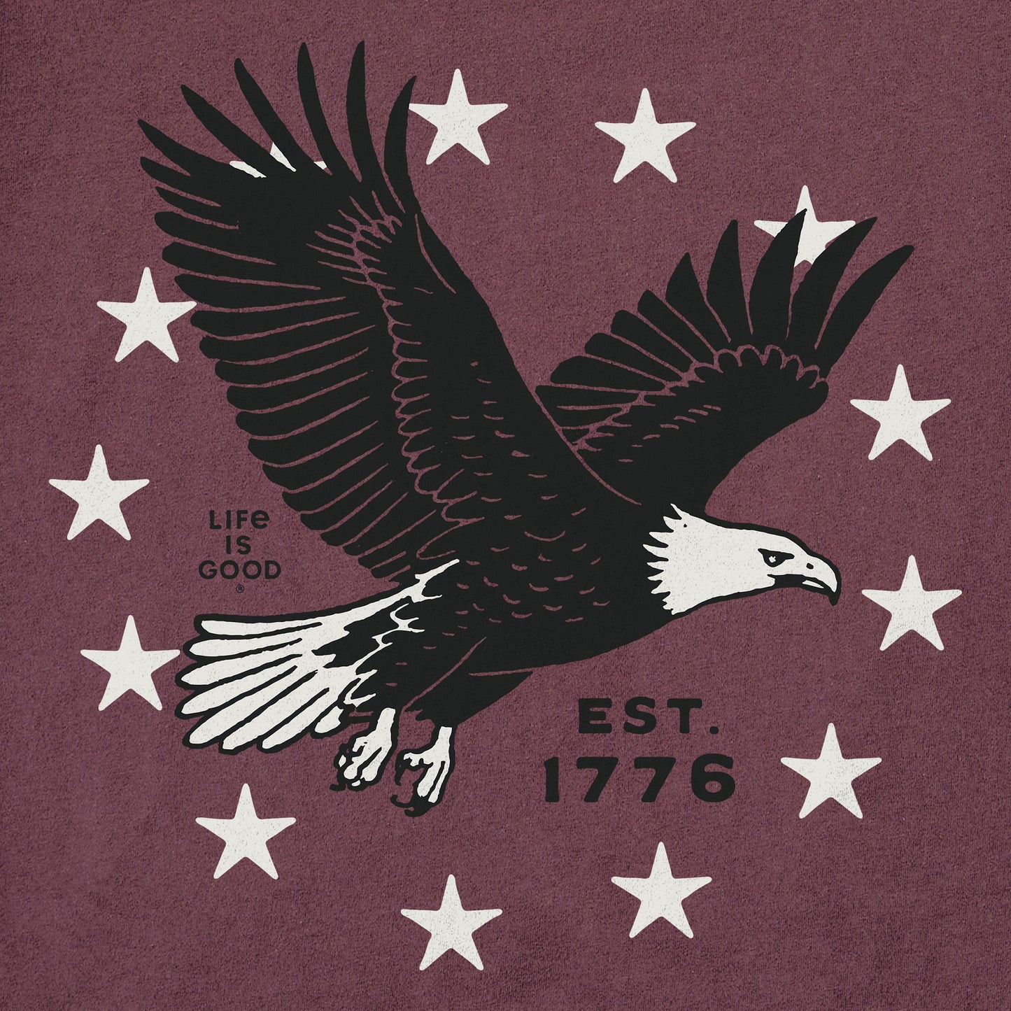 Men's Eagle Stars Short Sleeve Crusher Tee