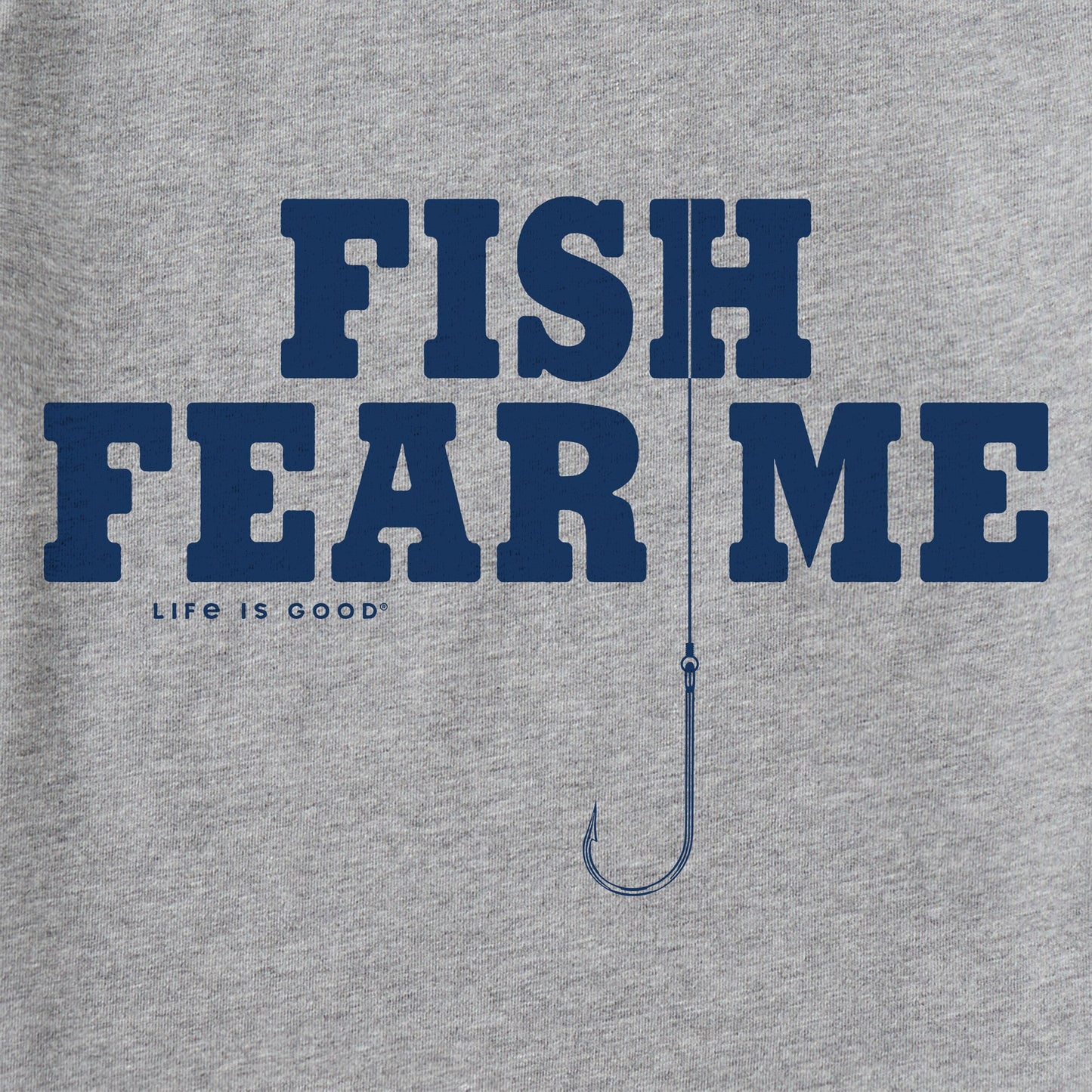 Men's Fish Fear Me Hook Short Sleeve Crusher Tee
