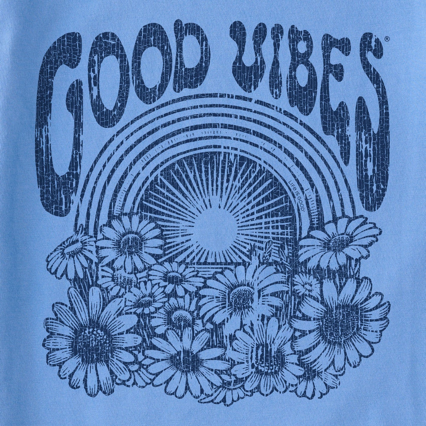Women's Good Vibes Flowers Crusher Tank