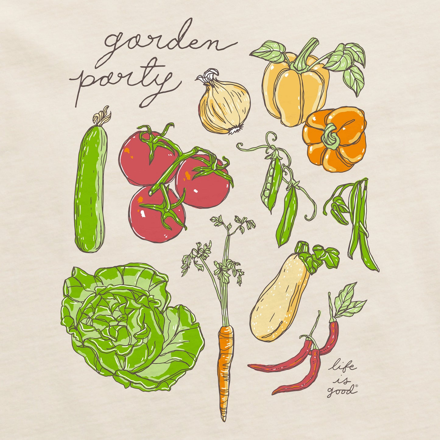 Women's Veggies Garden Party Short Sleeve Tee