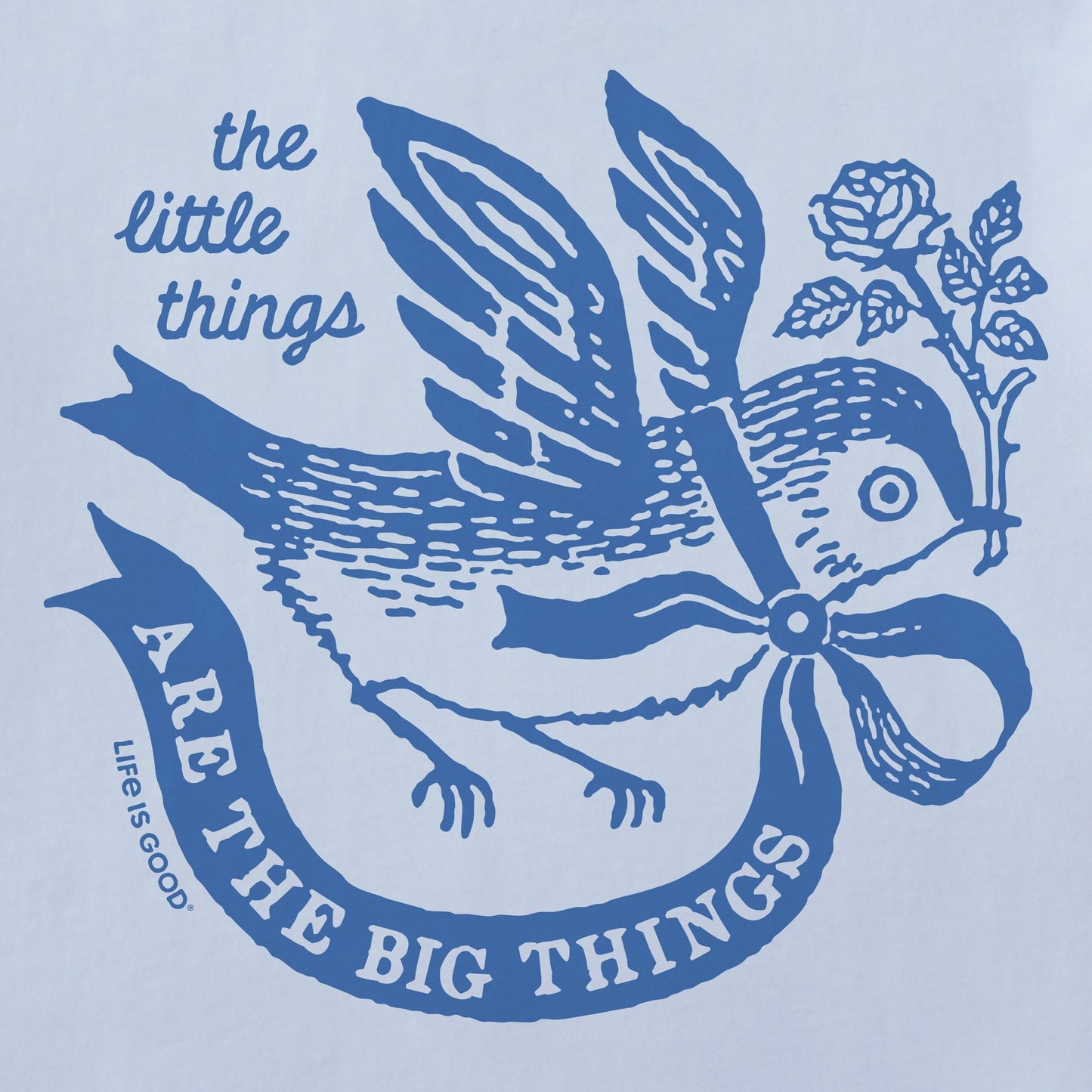 Women's The Little Things bird Short Sleeve Crusher Boxy Tee