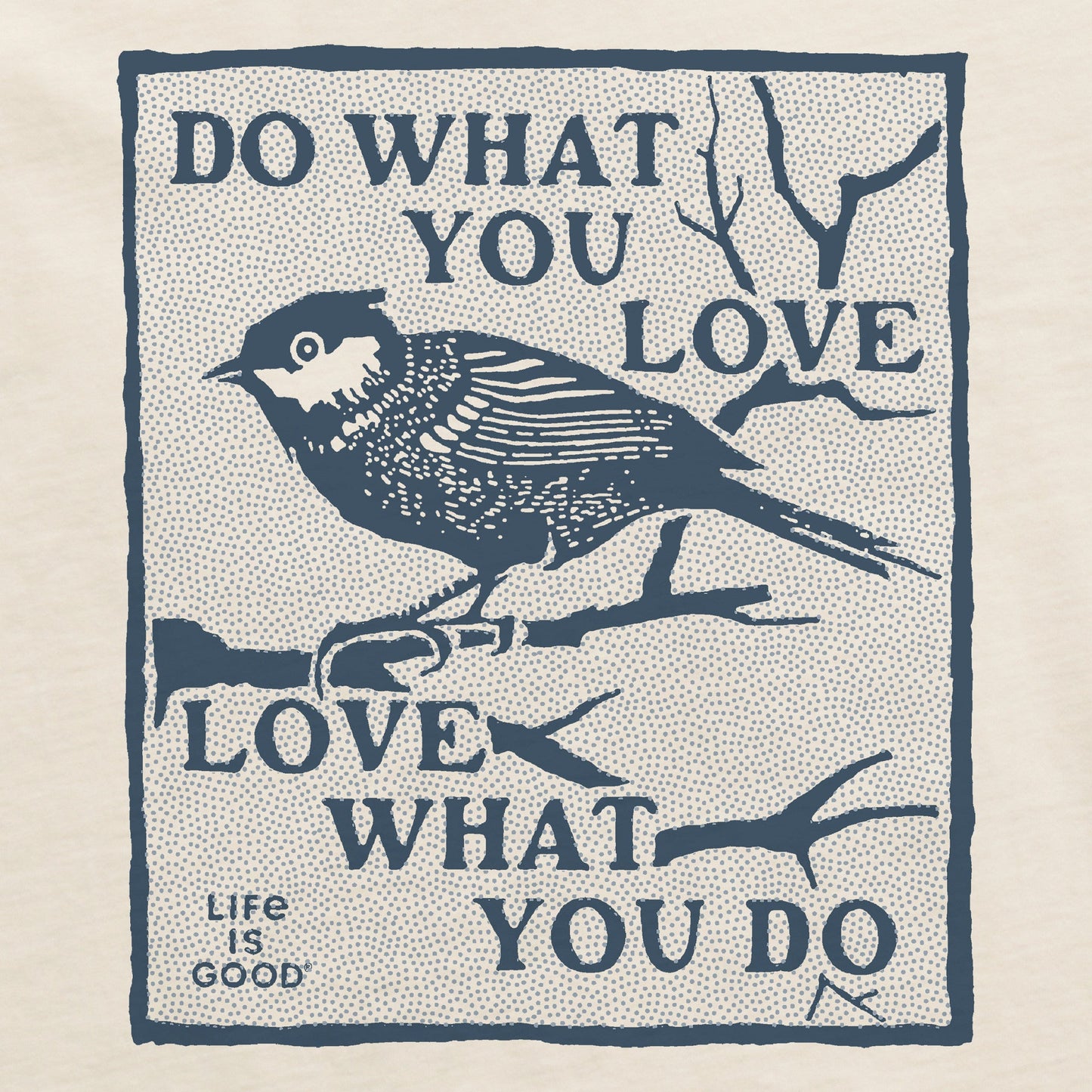 Women's Do What you Love Bird Short Sleeve Crusher Tee