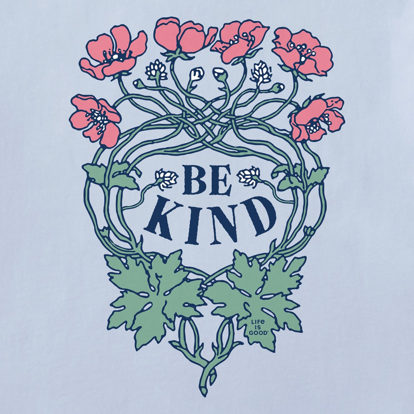 Women's Be Kind Flowers Short Sleeve Crusher Tee