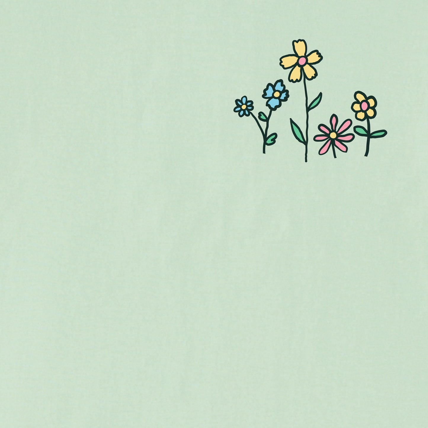 Kids Flower Pup Short Sleeve Crusher Tee