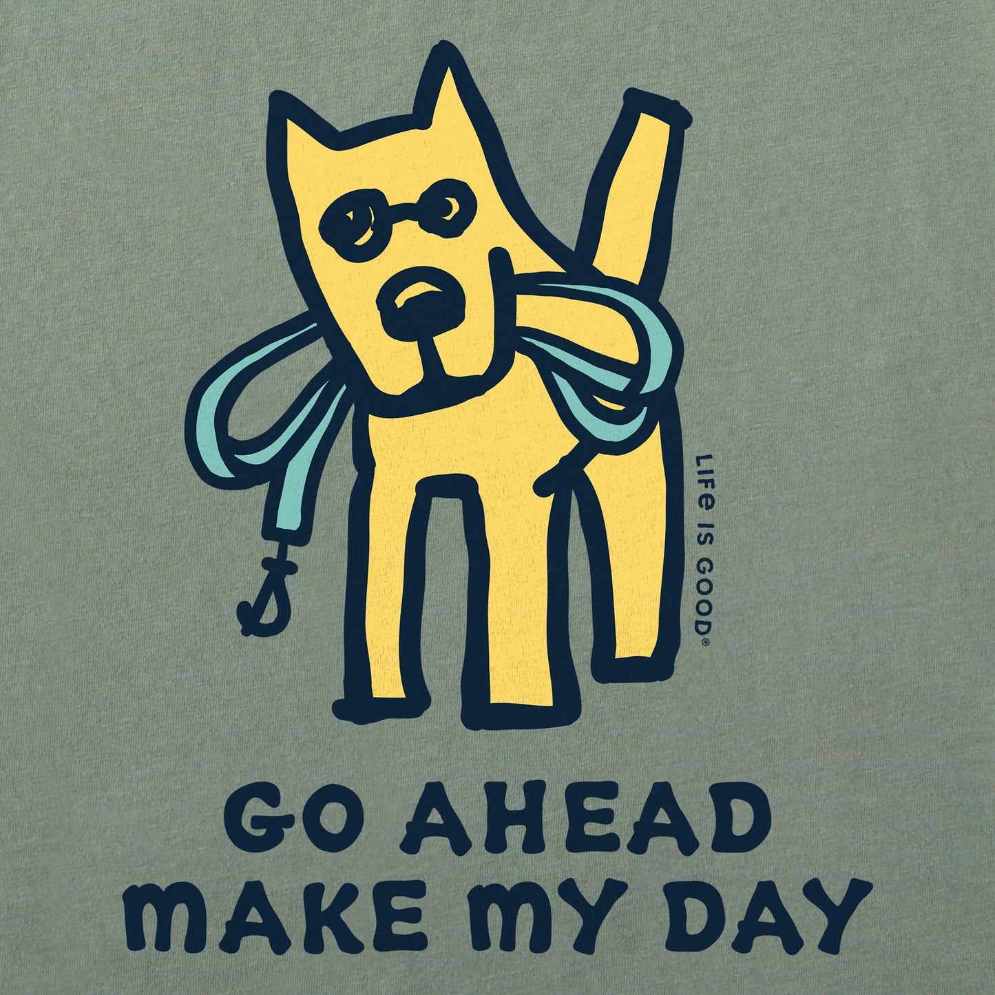 Men's Go Ahead Make My Day Long Sleeve Crusher Tee