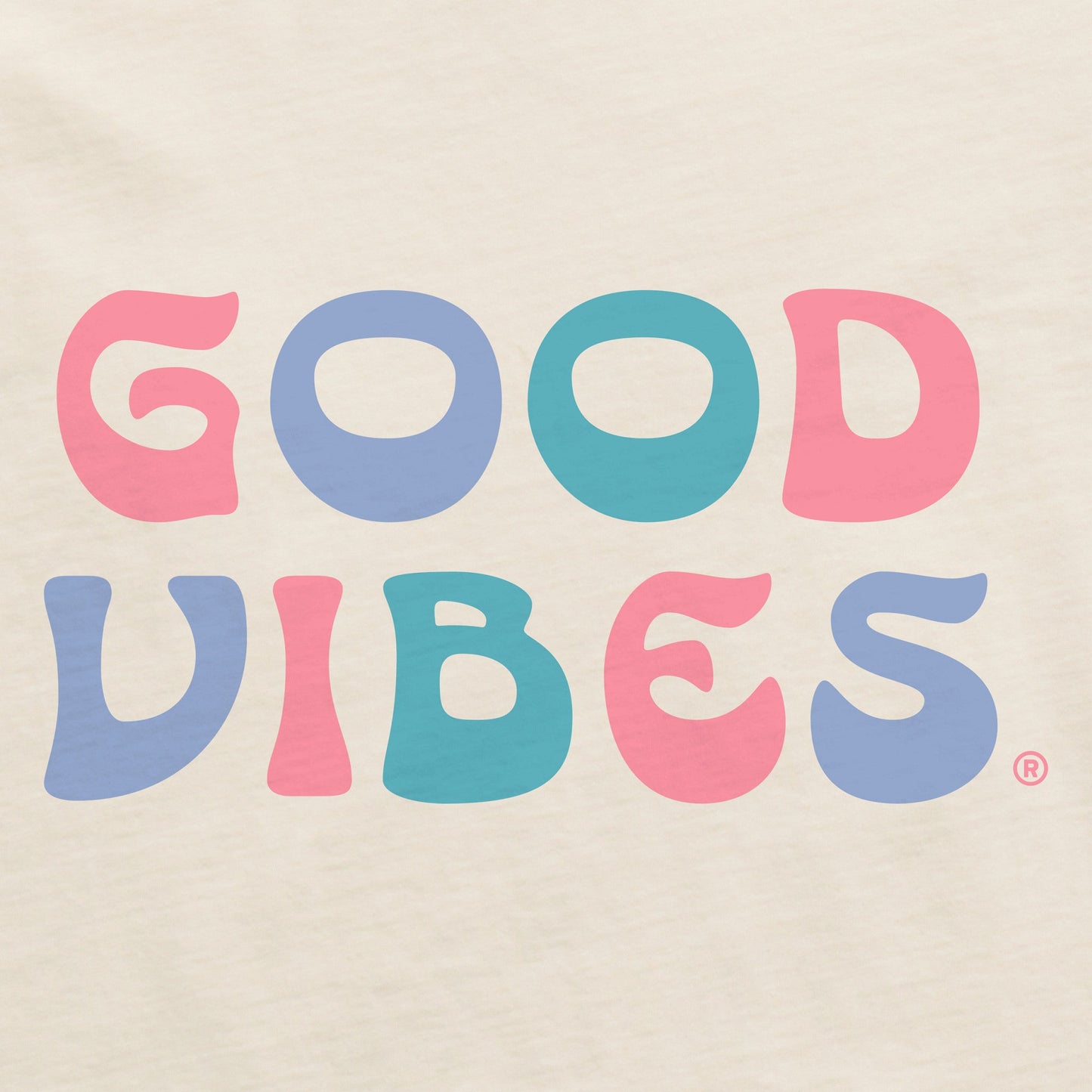 Women's Good Vibes Curves Short Sleeve Crusher Boxy Tee