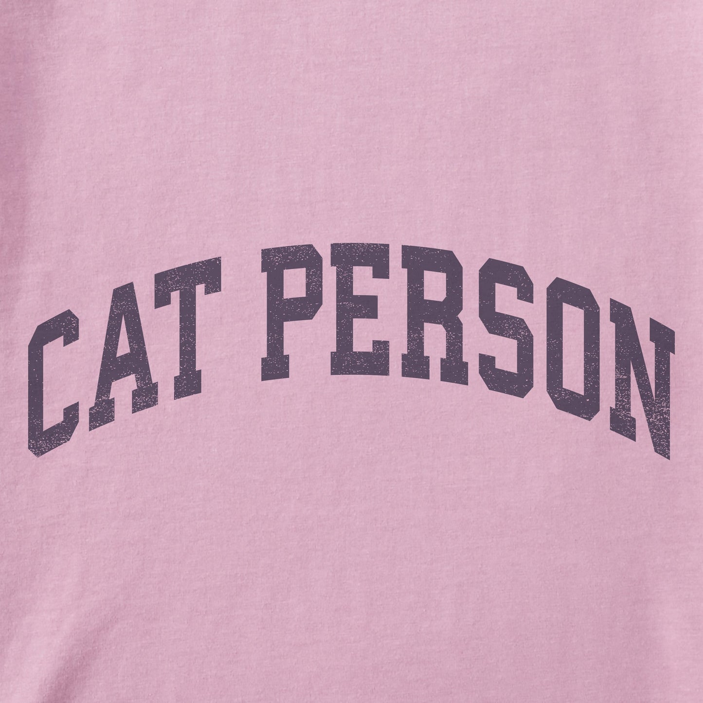 Women's Cat Person Arch Short Sleeve Crusher Tee