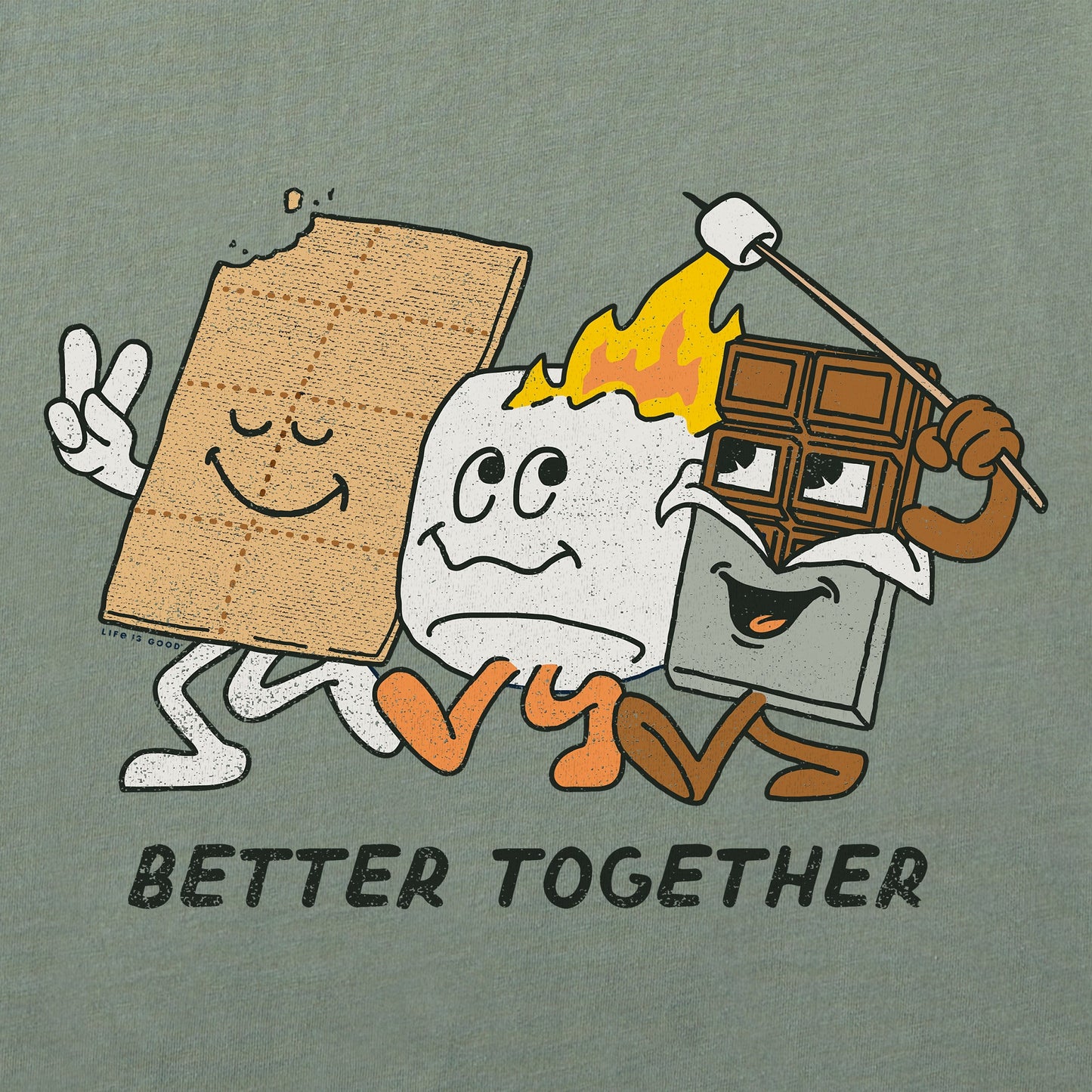 Women's Better Together Smores Short Sleeve Crusher Boxy Tee