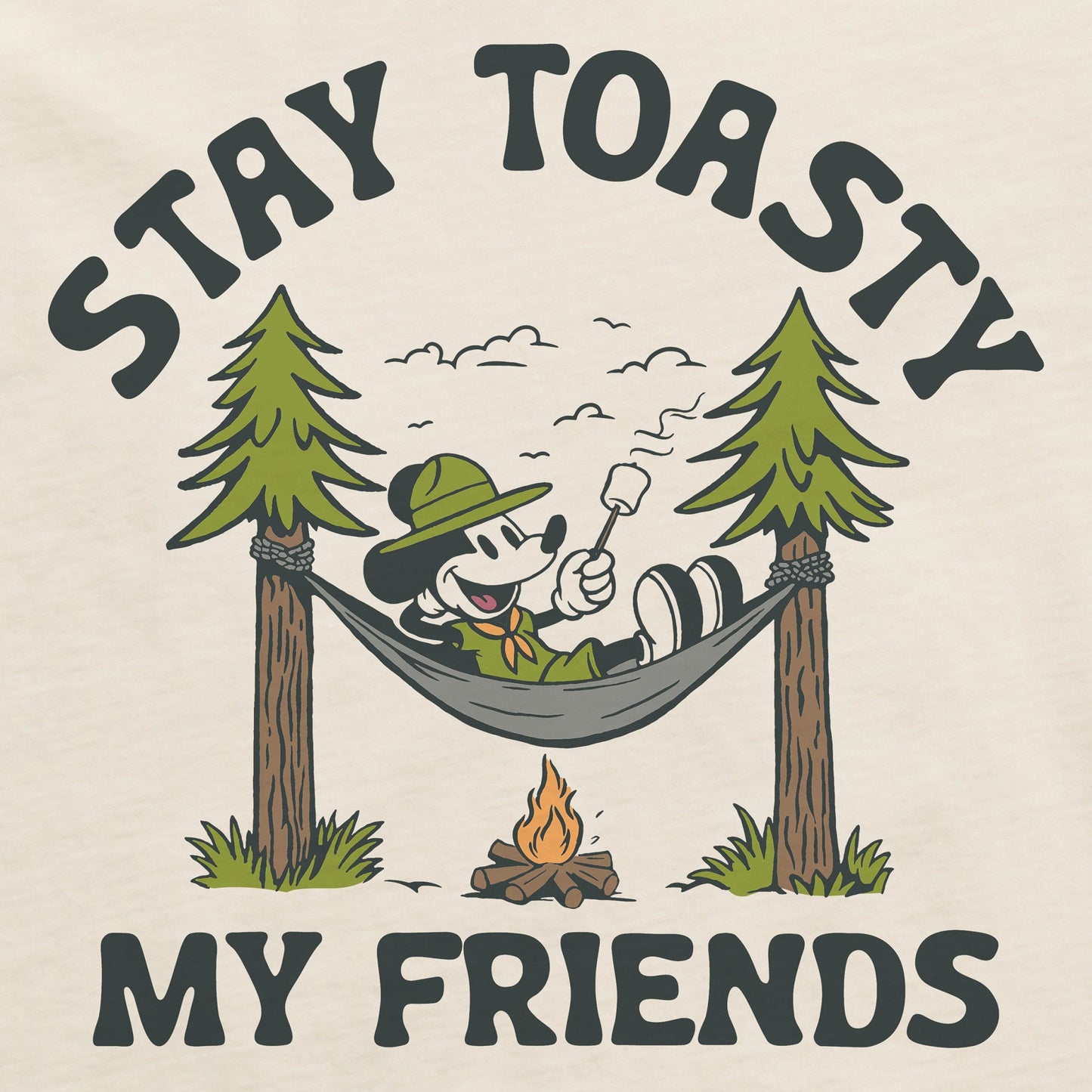 Women's Stay Toasty My Friends Short Sleeve Crusher Tee