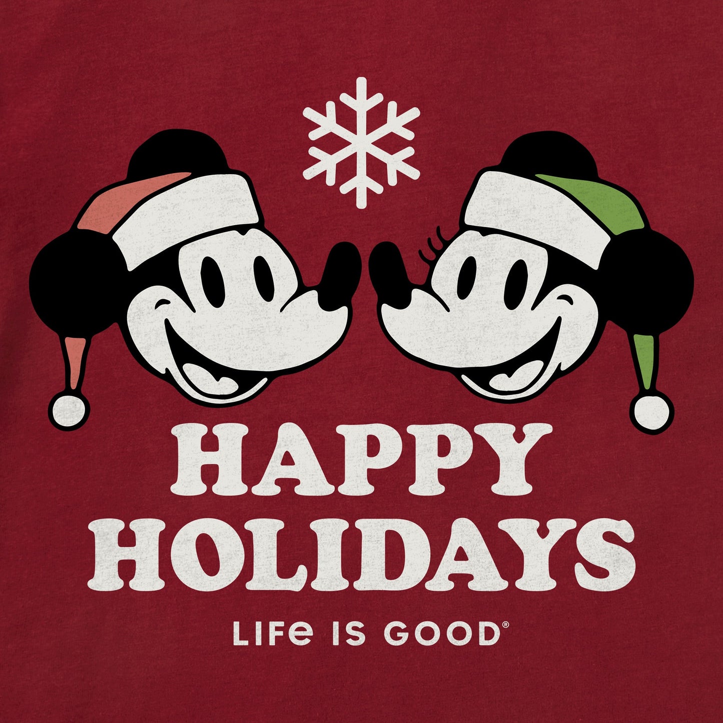 Kids Happy Holidays Willie Long Sleeve Crusher Tee