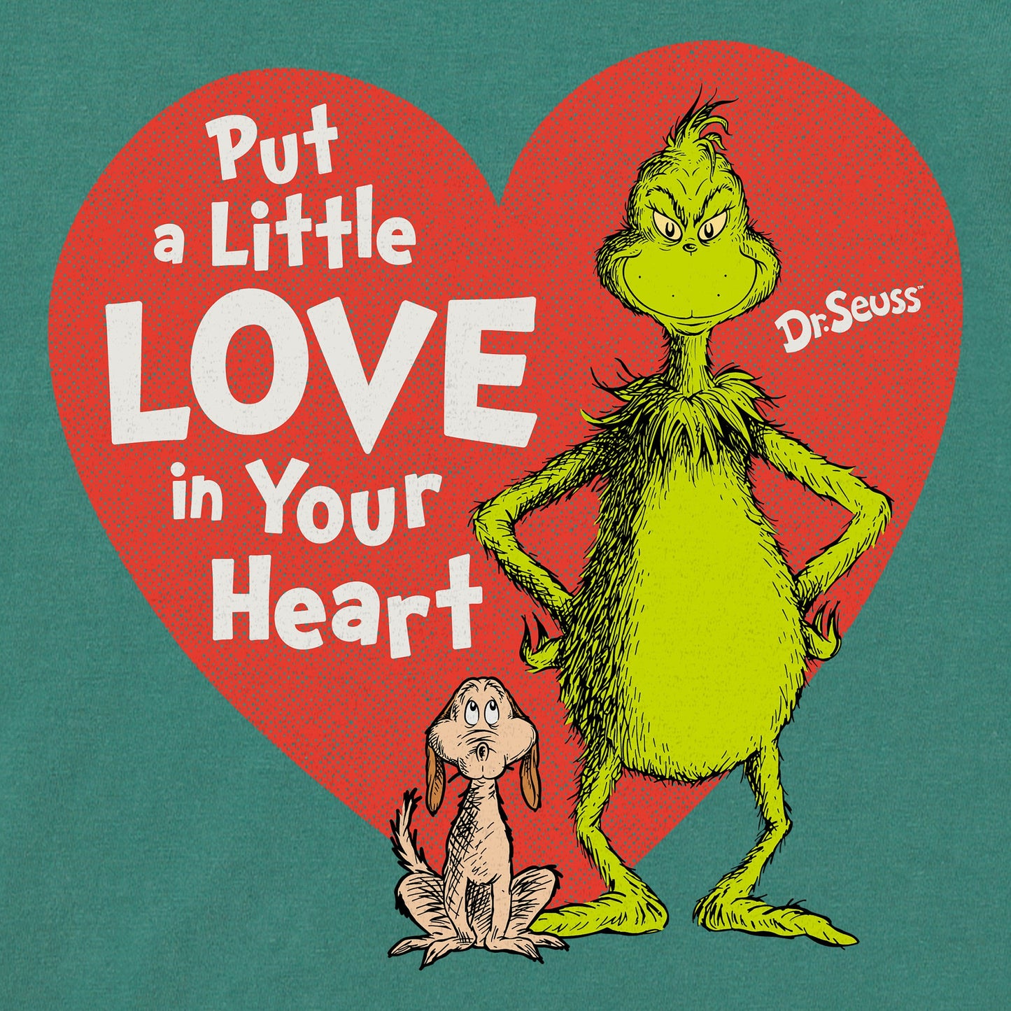 Kids Put a Little Love Grinch Long Sleeve Crusher Tee