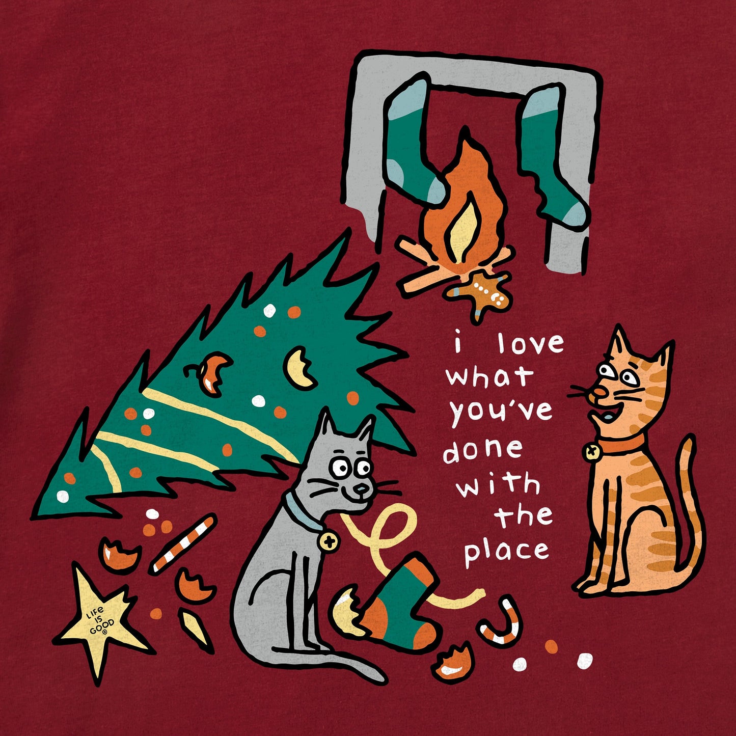 Men's I Love What You've Done to the Place Short Sleeve Crusher Tee