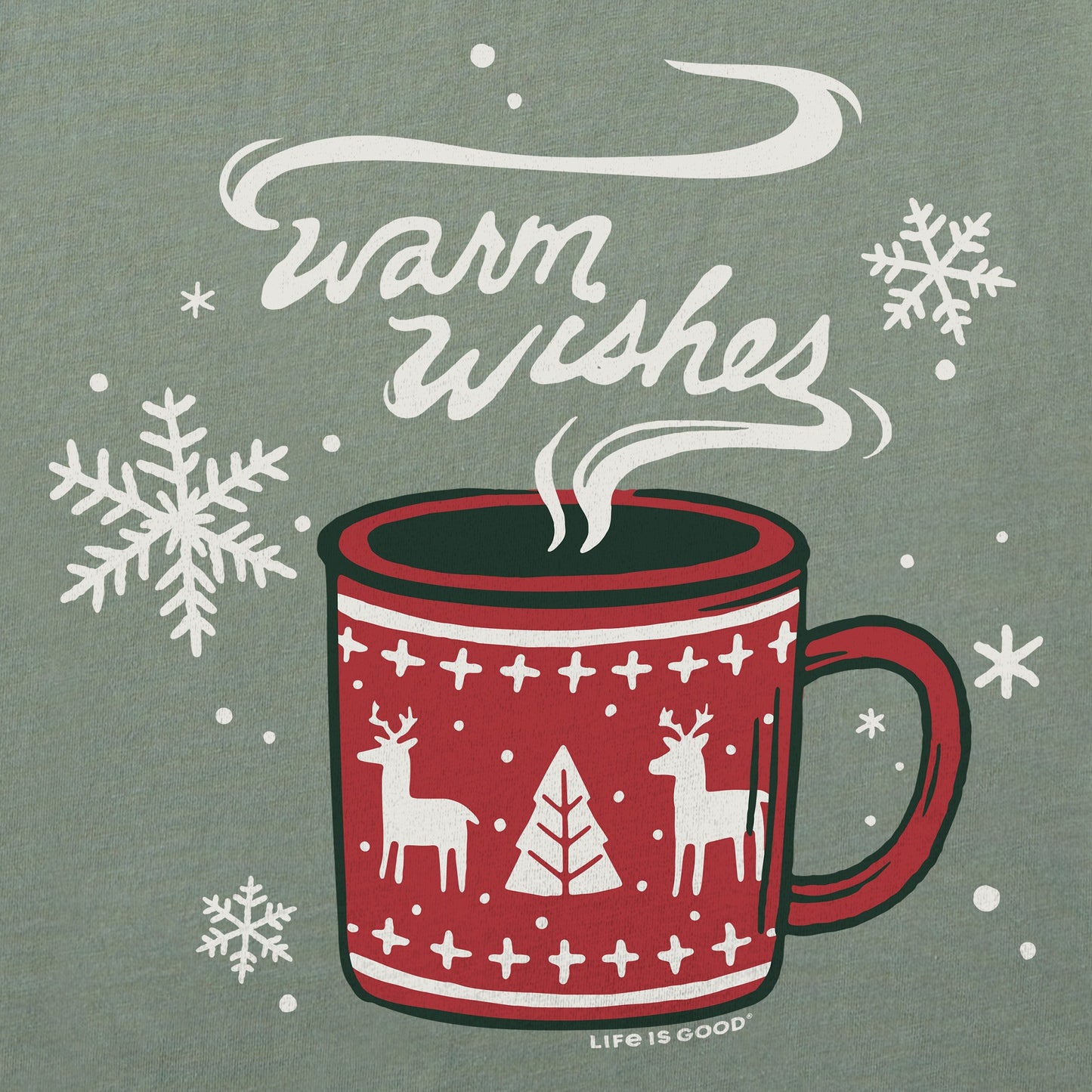 Men's Warm Wishes Mug Short Sleeve Crusher Tee