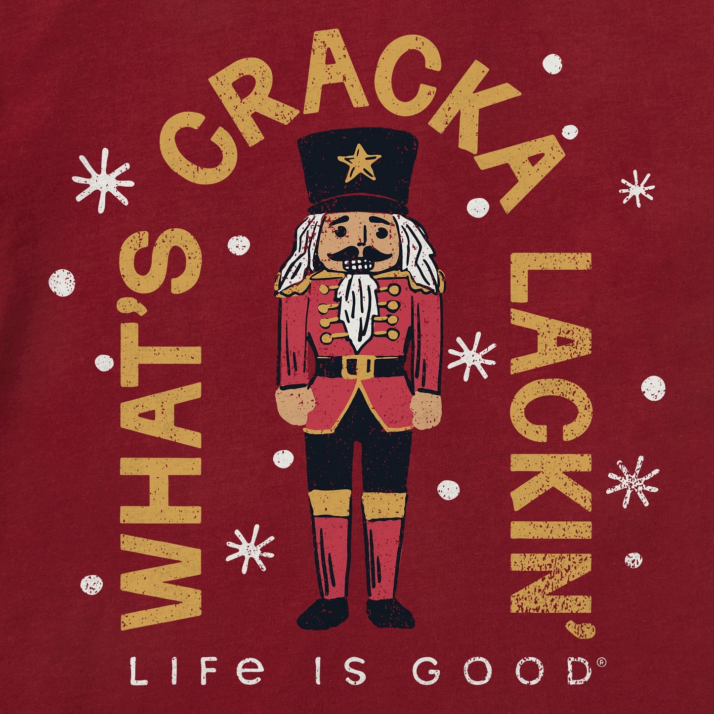 Men's What's Cracka Lackin Long Sleeve Crusher Tee