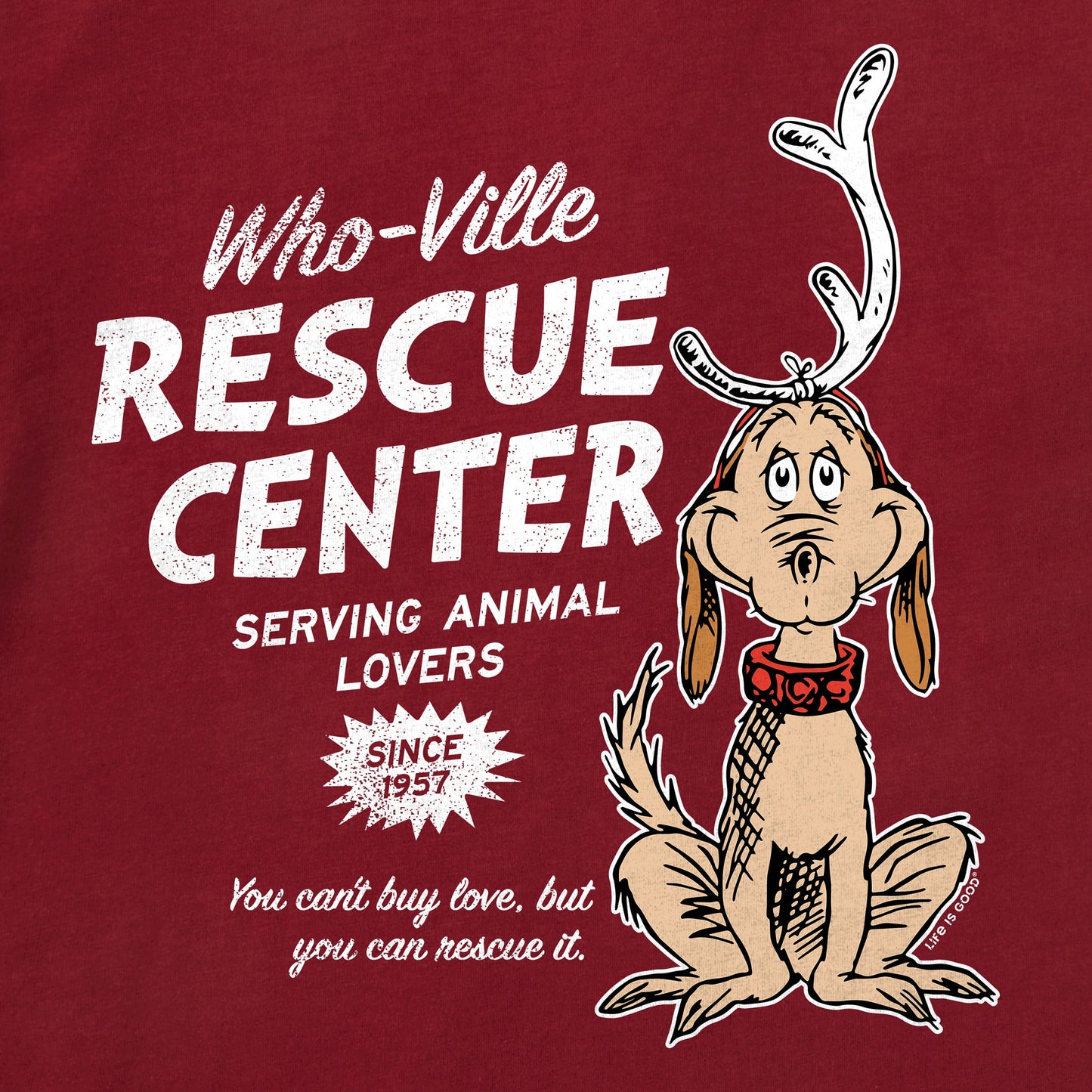 Men's WhoVille Rescue Center In Color Long Sleeve Crusher Tee